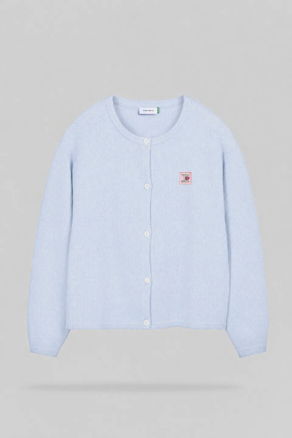 Teddy Smith G-Amelia gilet bleu ciel chiné coton