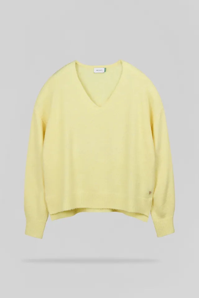 Teddy Smith P-Billie pull Jaune Citron Chiné laine