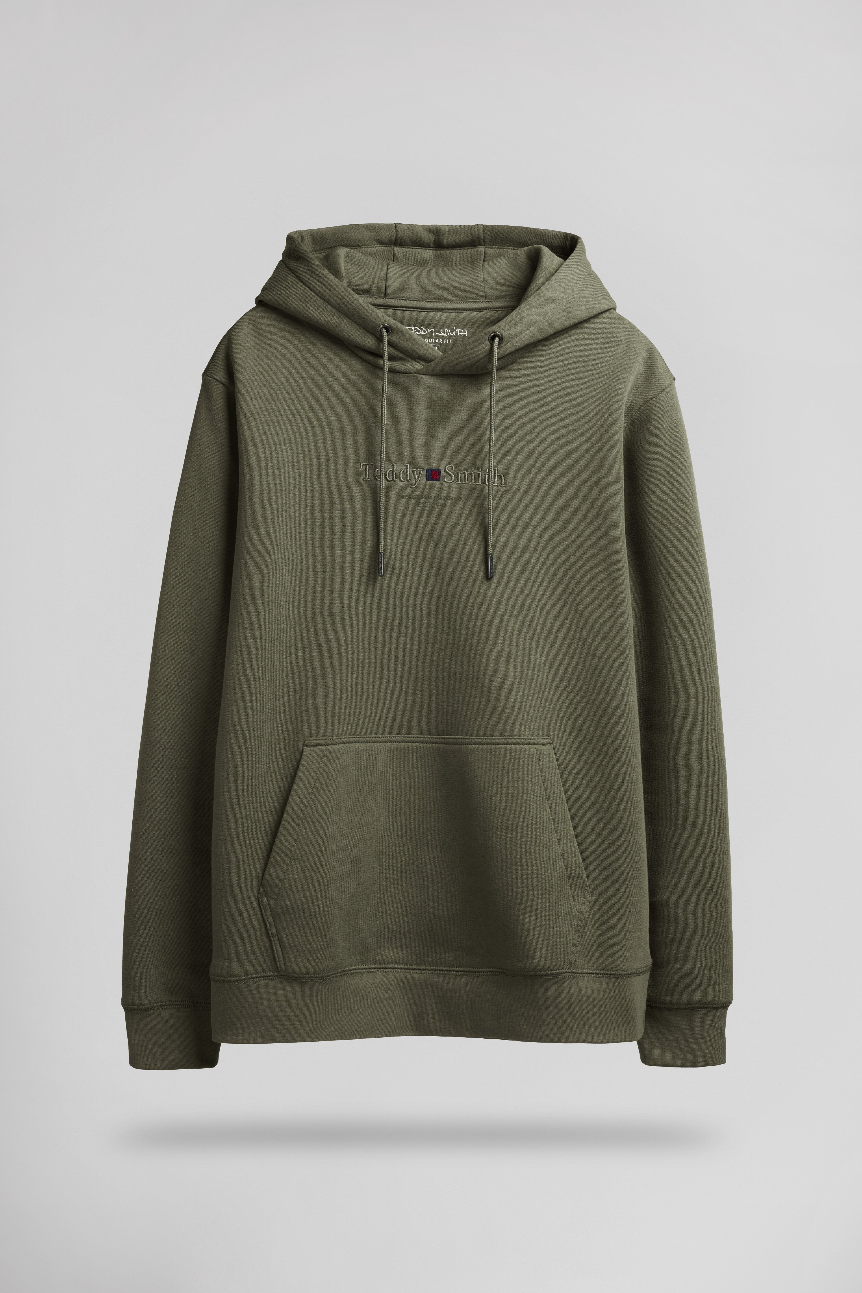 Teddy Smith S-Jim Hoody sweat à capuche dusty kaki molleton