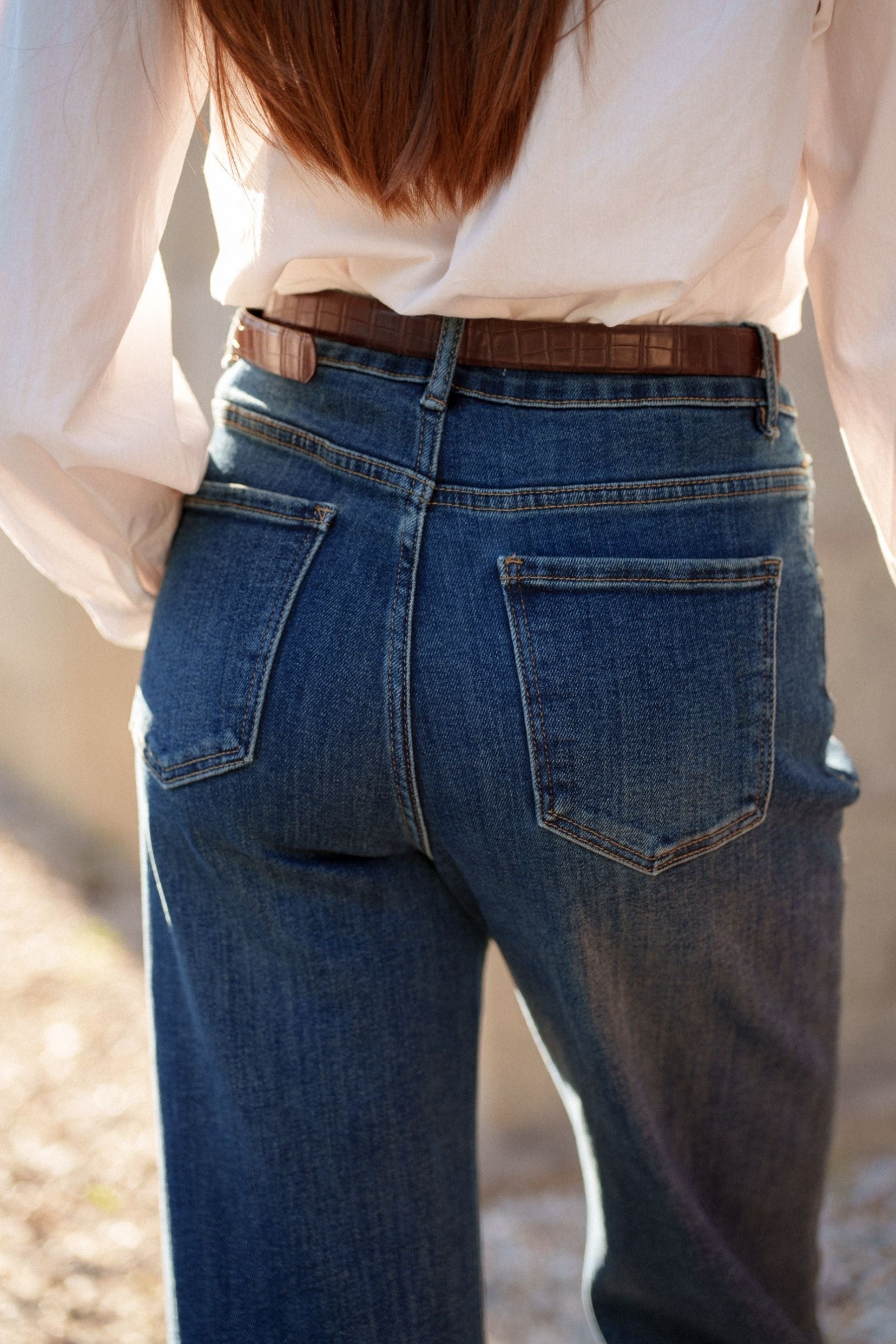 Maison Onado Lalita jean wide leg 36 bleu délavé