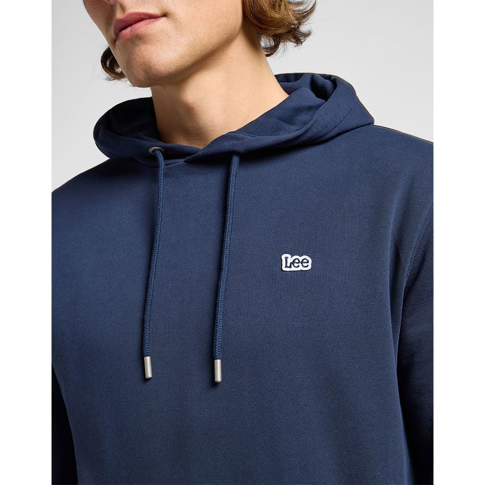 Lee Plain Hoodie sweat homme Mood Indigo XL coton