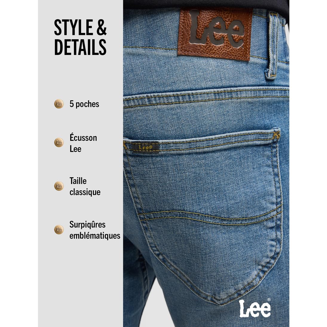 Lee Extreme Motion Lenny jean homme slim droite