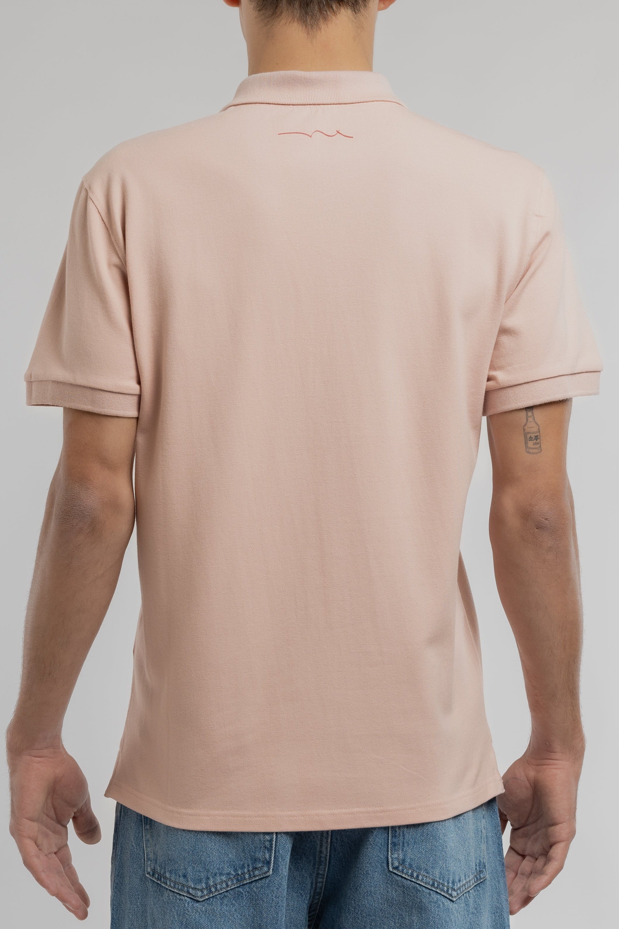 Teddy Smith P-Alban MC polo rose pastel piqué