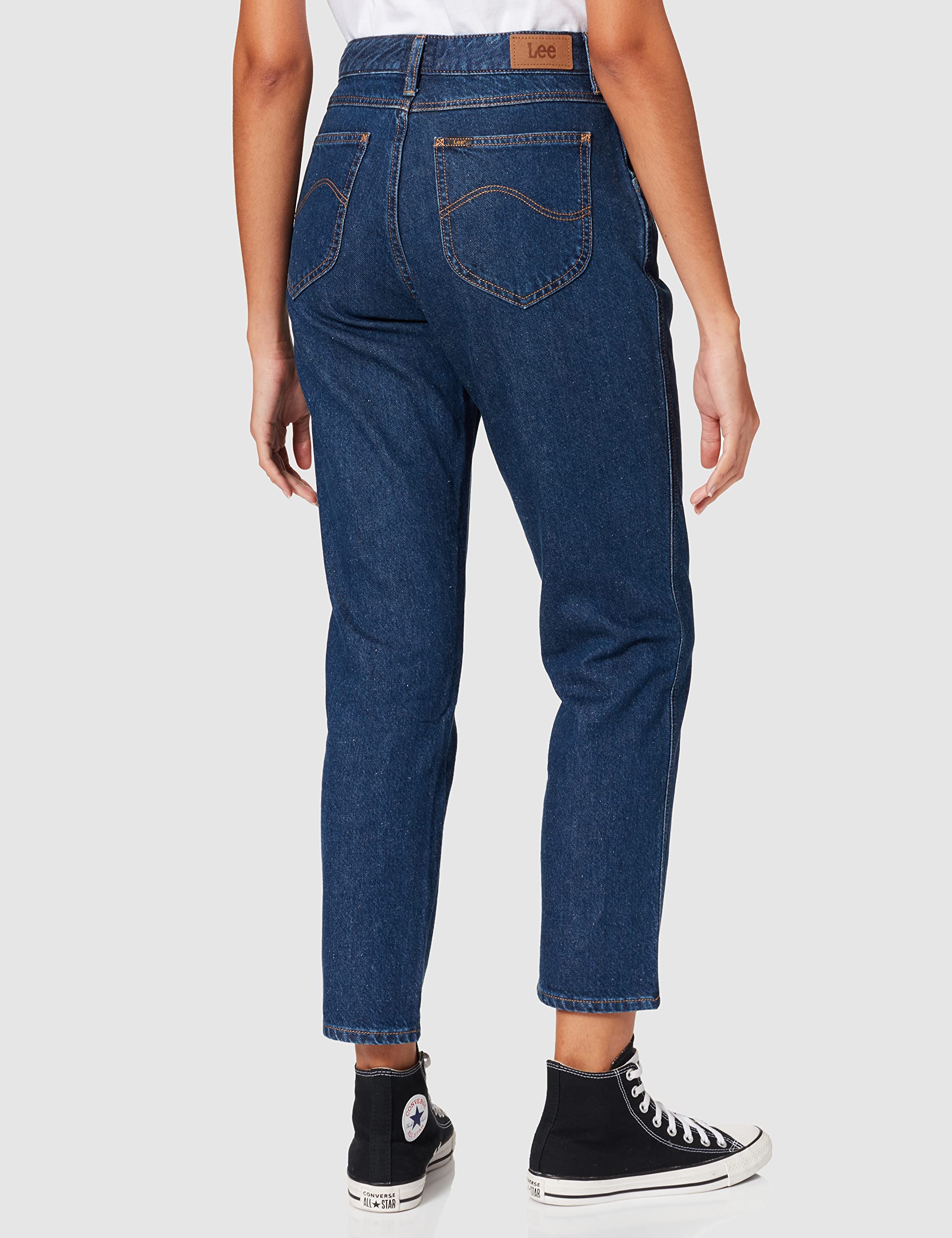 Lee Carol Pleated jean boyfriend femme rinse