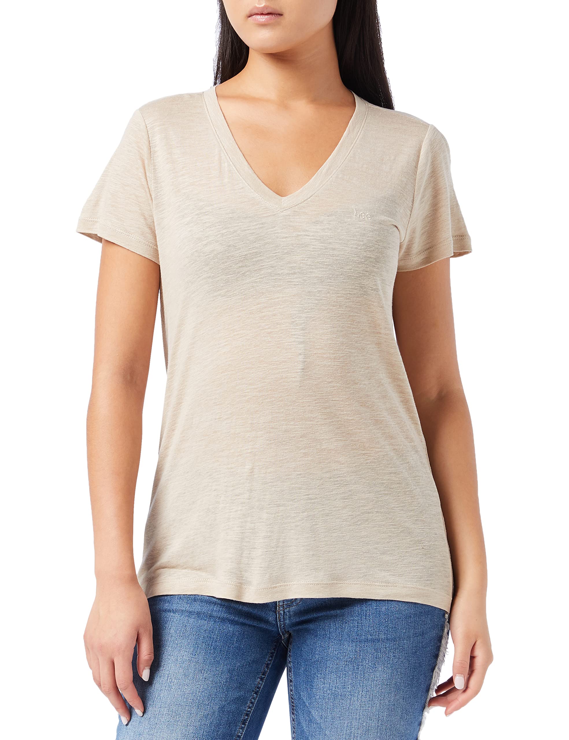 Lee V Neck Tee t-shirt femme col V Oxford