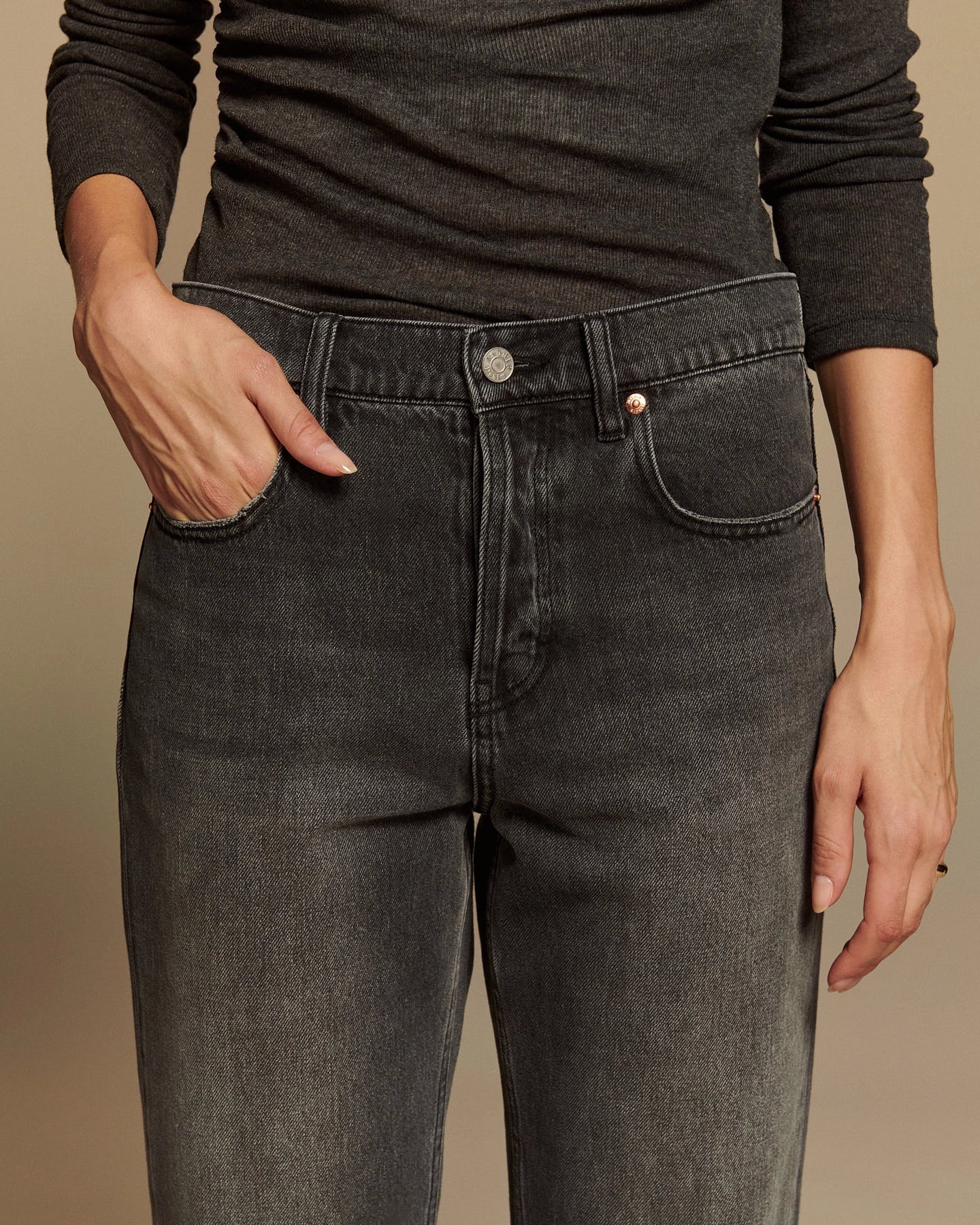 Labdip Quincy Maxi Kohl jean droit anthracite