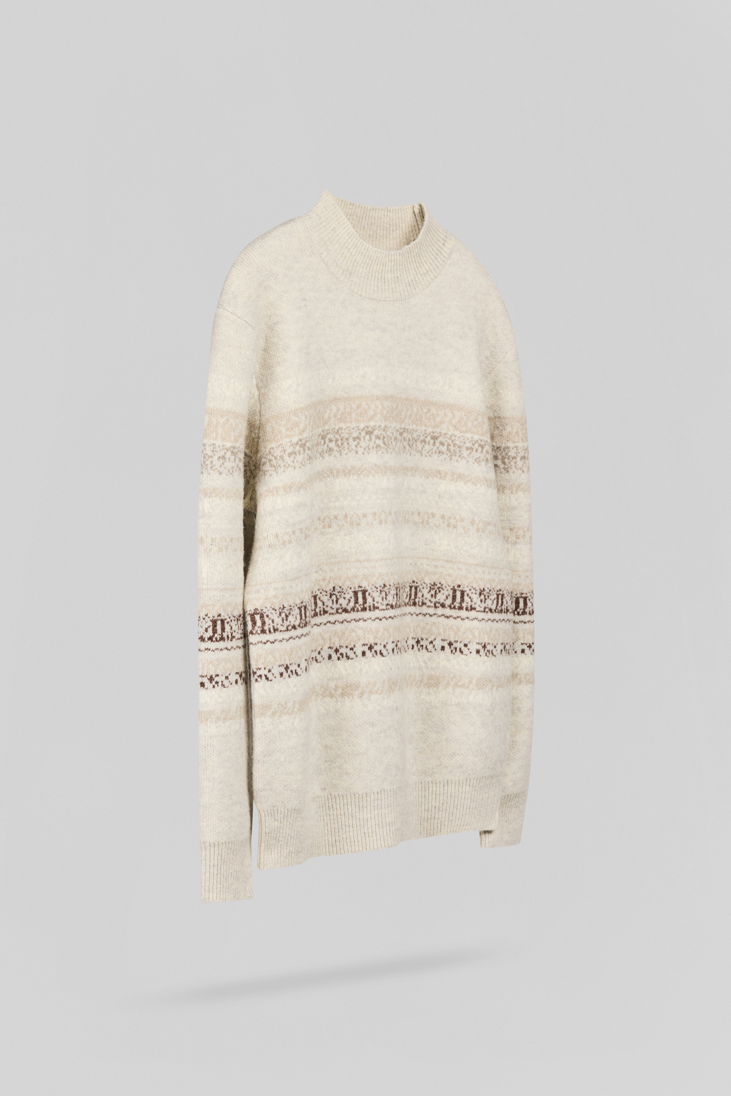 Teddy Smith P-Alex pull col montant ivoire homme