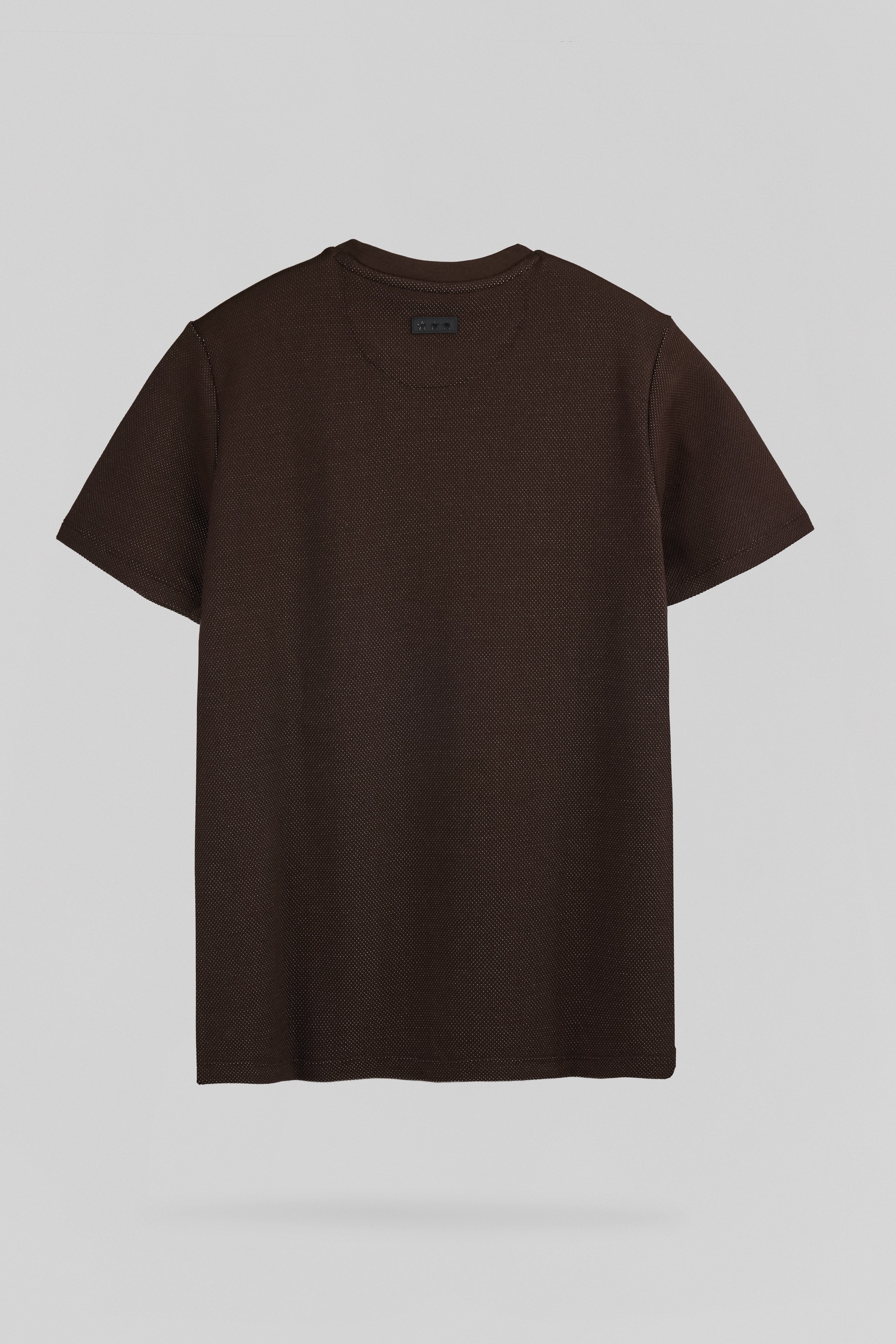 Teddy Smith T-Noam t-shirt droit marron prune piqué