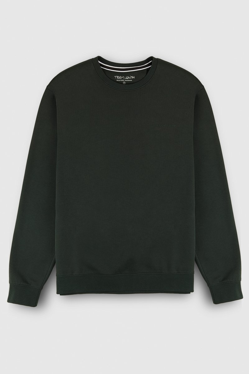 Teddy Smith S-Nark RC sweat vert scarabe col rond