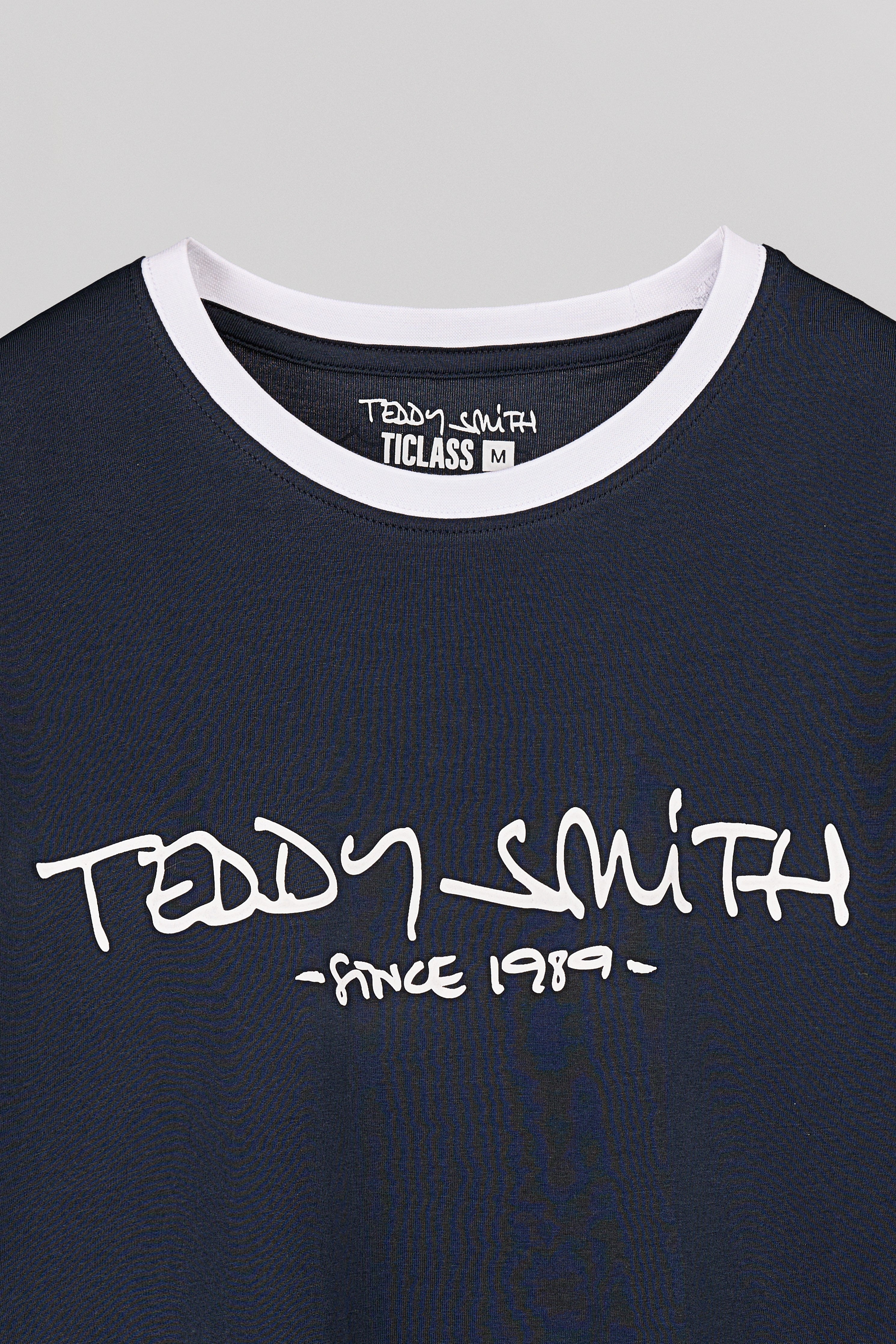 Teddy Smith Ticlass MC t-shirt bleu marine coton