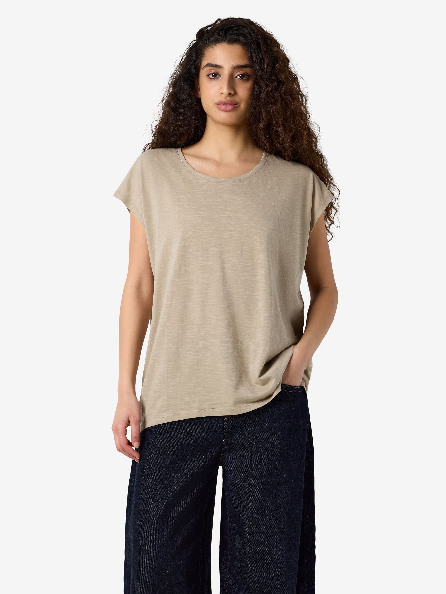 Noisy May Mathilde t-shirt oversize longline coton bio
