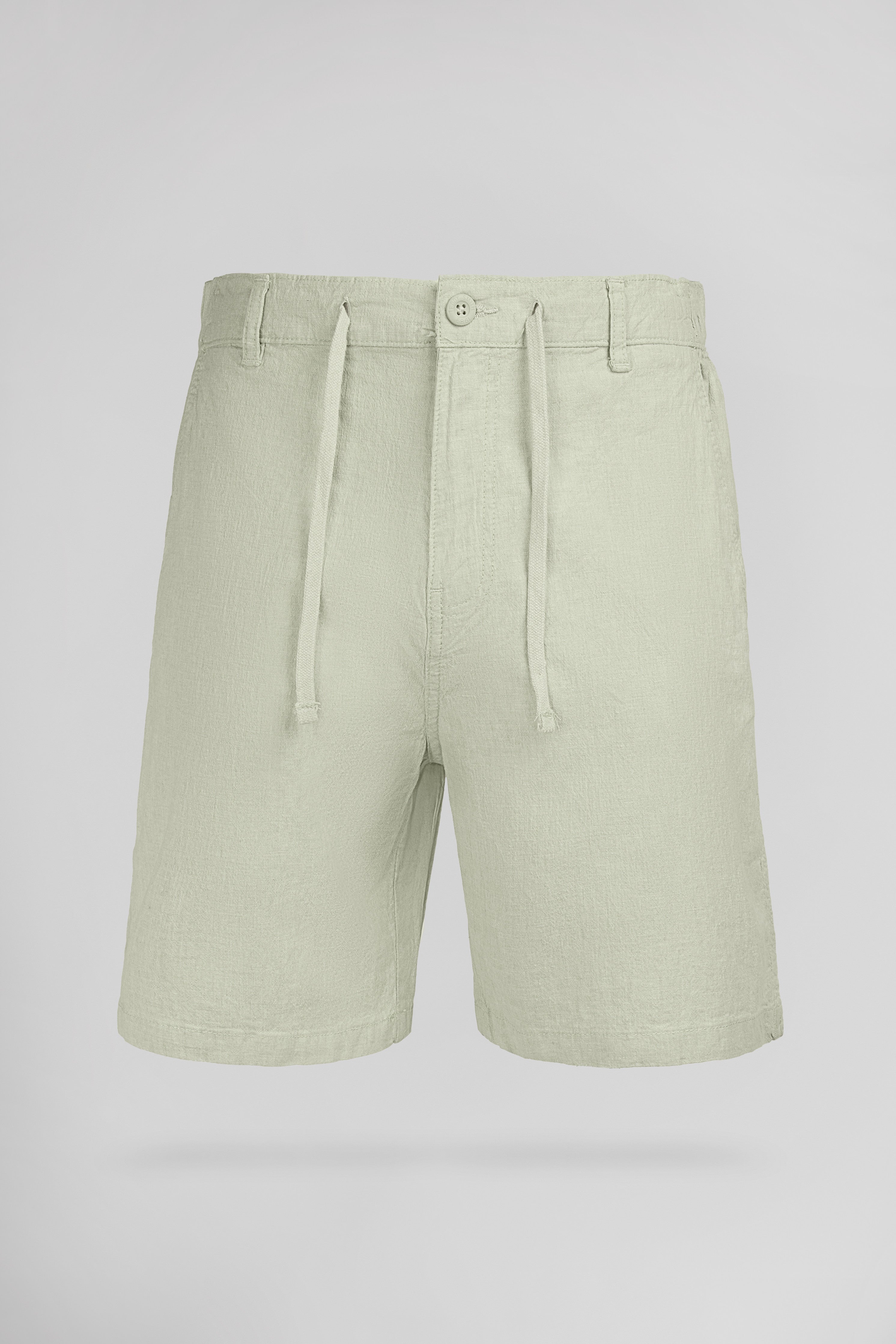 Teddy Smith S-Linen Chino short lin coton vert sauge