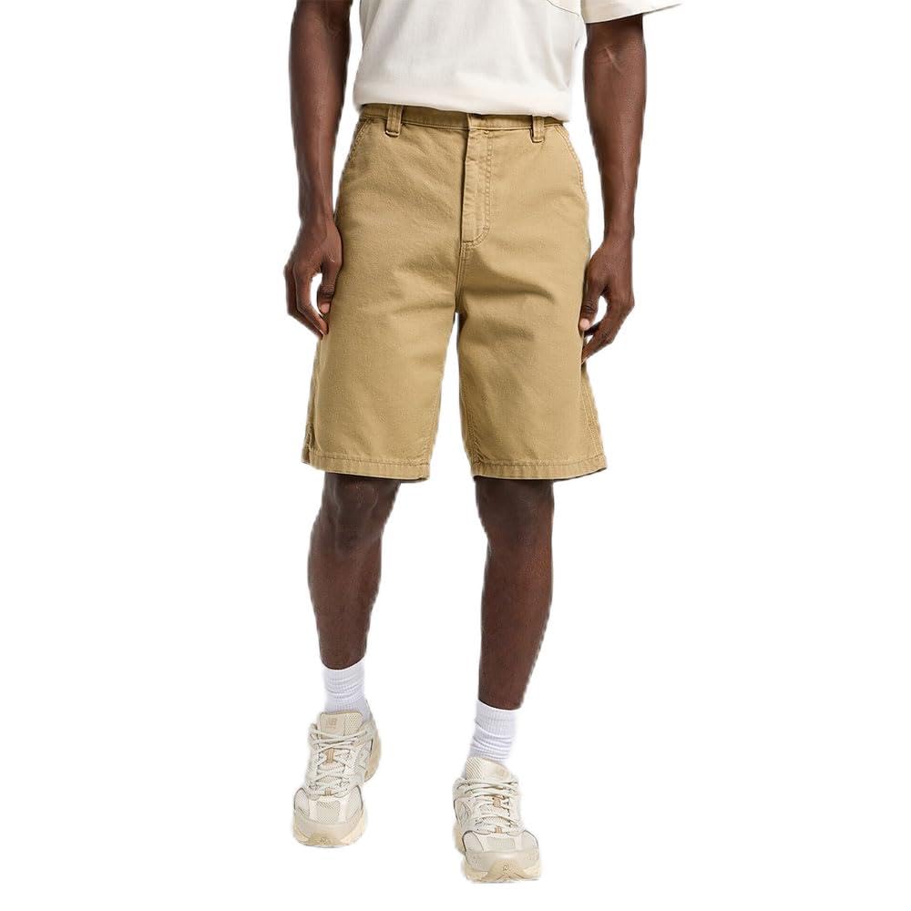 Lee Carpenter Short homme kaki 36W coupe relax