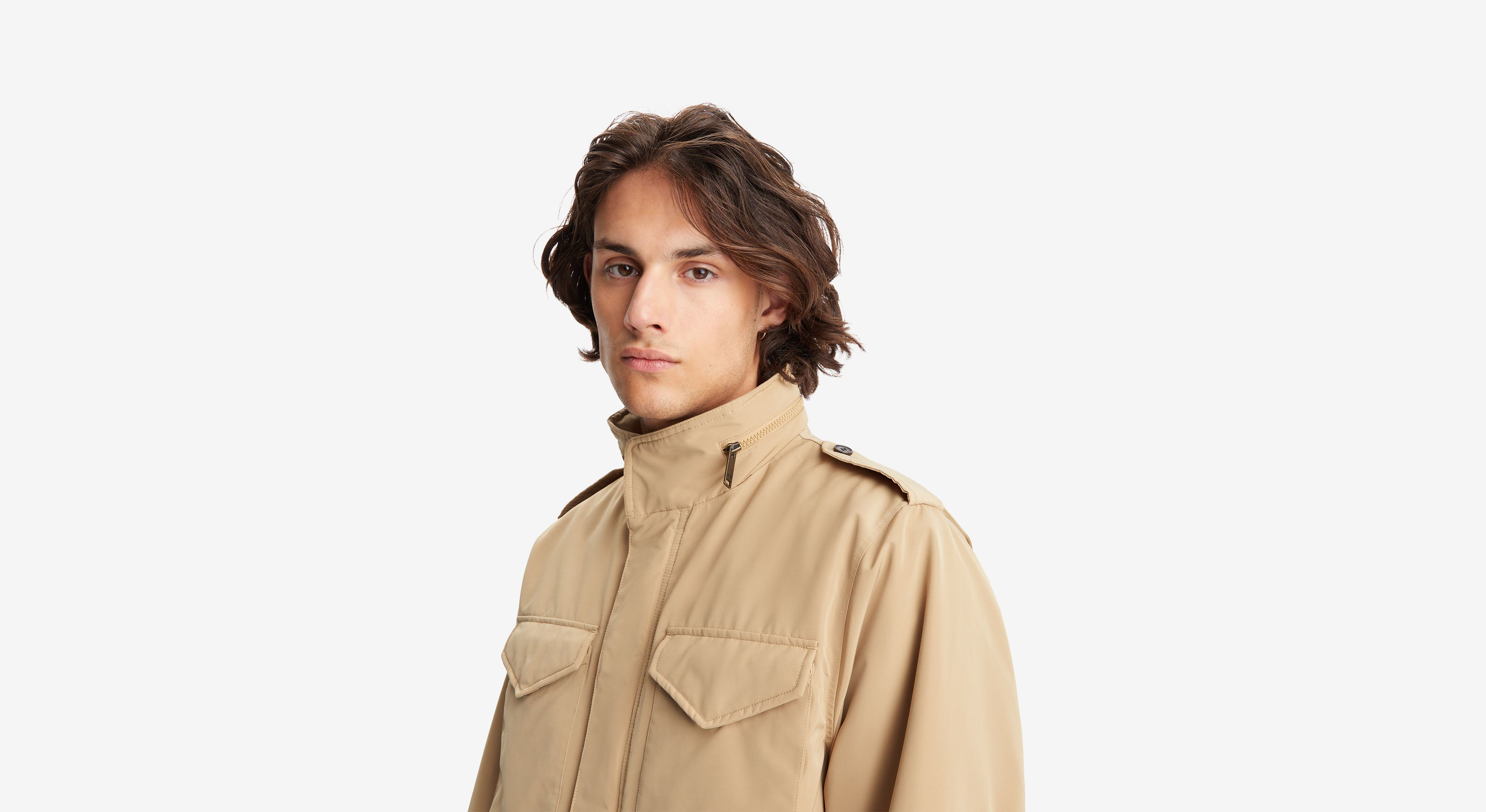 Dockers Field veste homme beige coupe droite