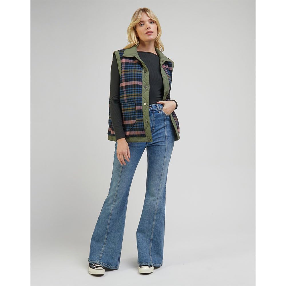 Lee Évasé jean flare femme 30W 33L délavé soleil