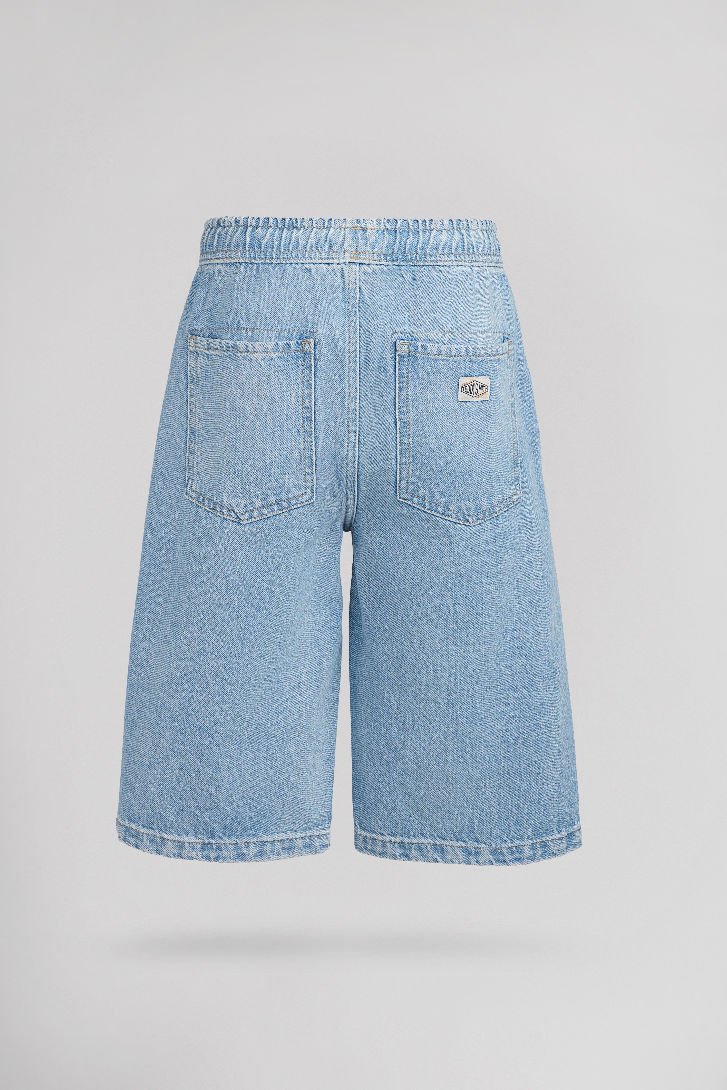 Teddy Smith S-Car Baggy SH JR short denim indigo clair garçon
