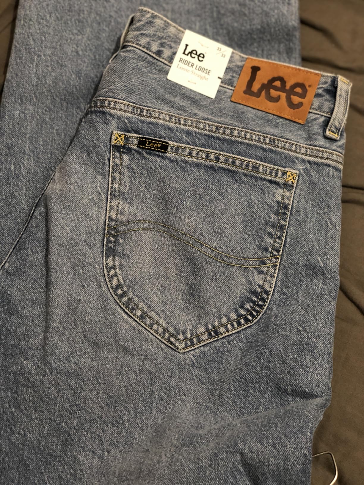 Lee Rider Loose jean femme Blue Koi 28W/31L ample