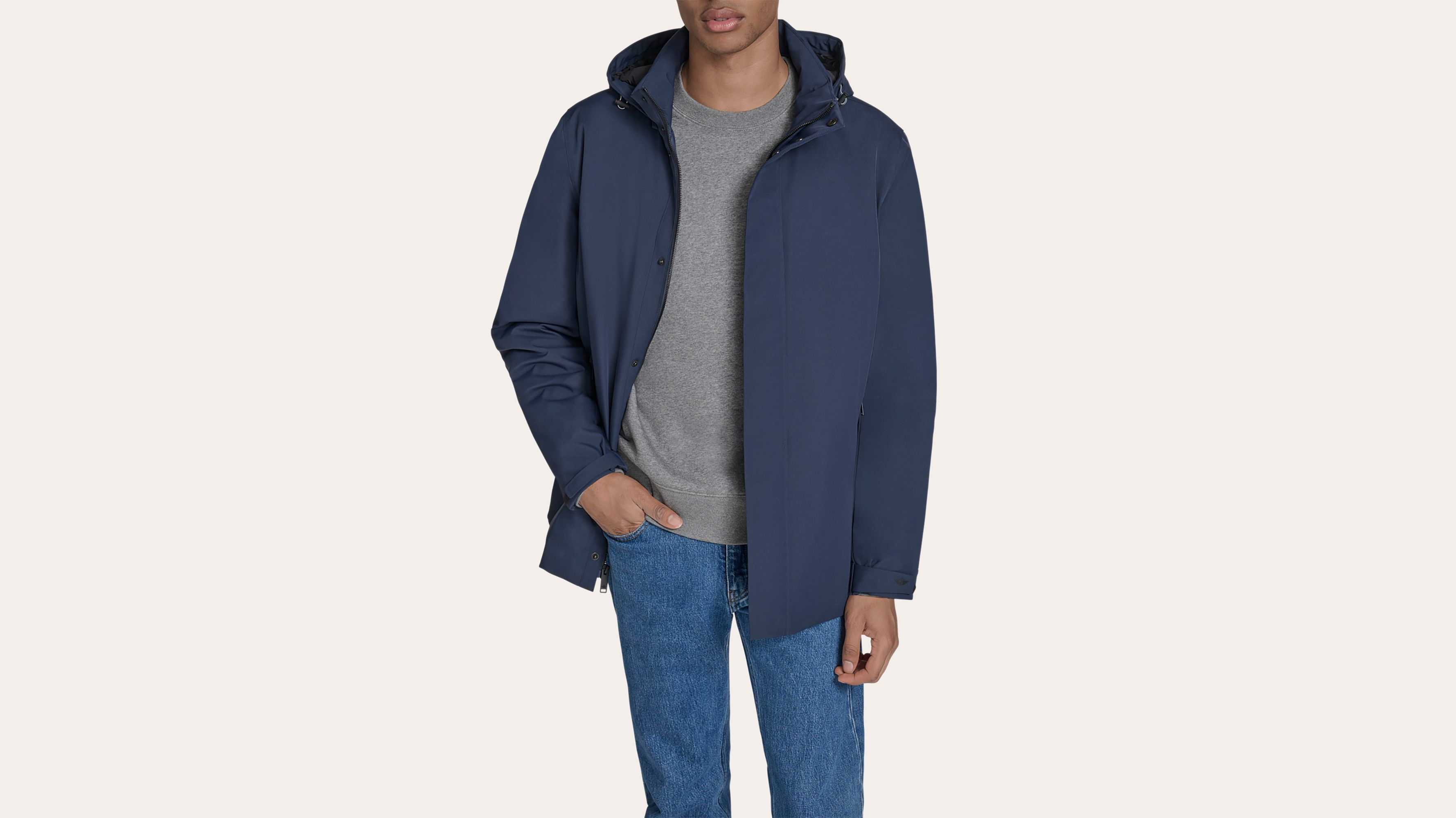 Dockers Go Commuter veste pluie bleue navy M