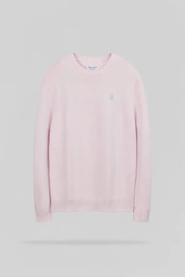Teddy Smith P-Jimmy JR pull rose coton garçon