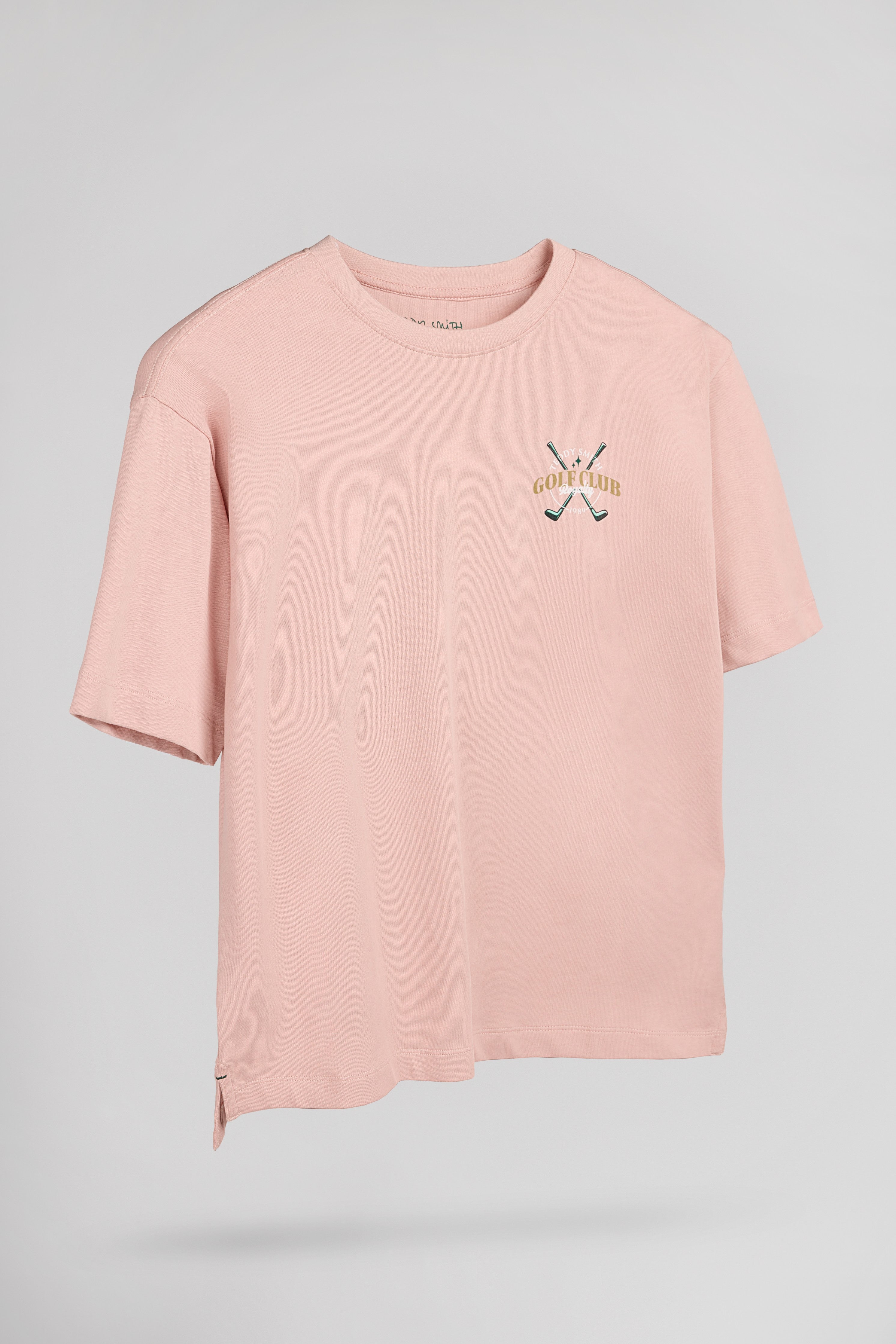 Teddy Smith T-Damien MC JR t-shirt rose pastel garçon