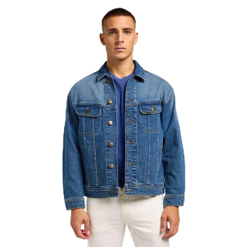 Lee Relaxed Rider veste en jean homme bleu orchidée