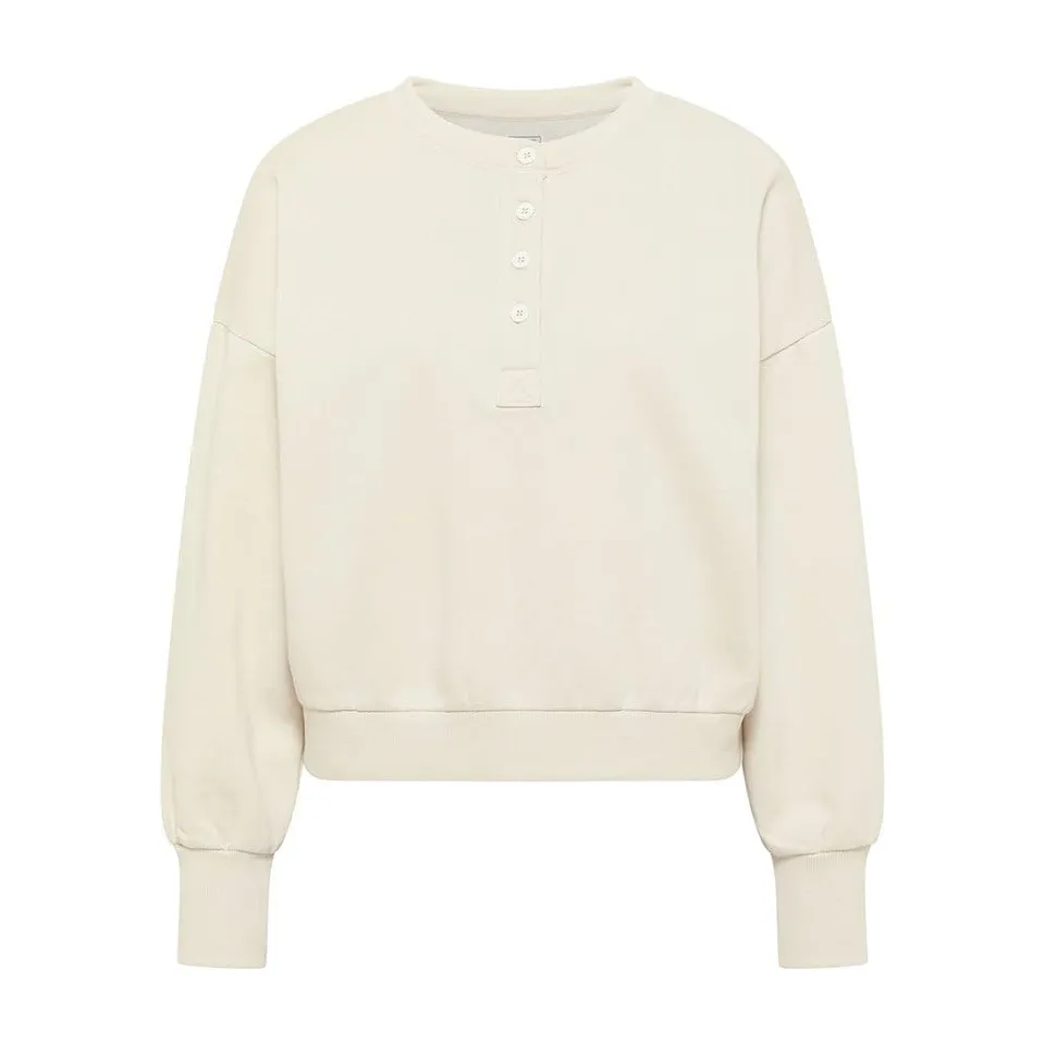 Lee Sweat Henley sweat femme col boutonné