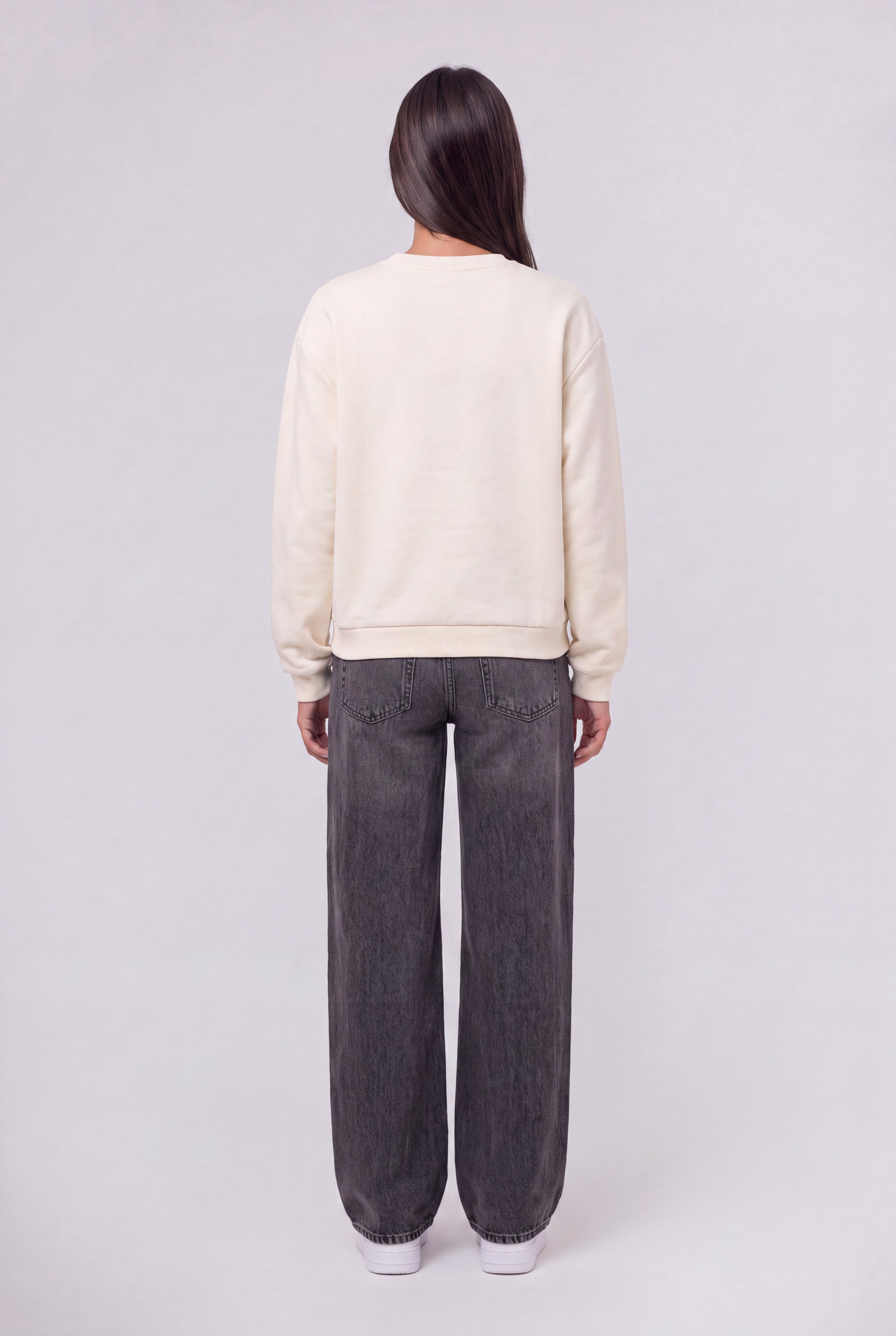 Teddy Smith S-Vaya RC sweat femme blanc broderie Amore