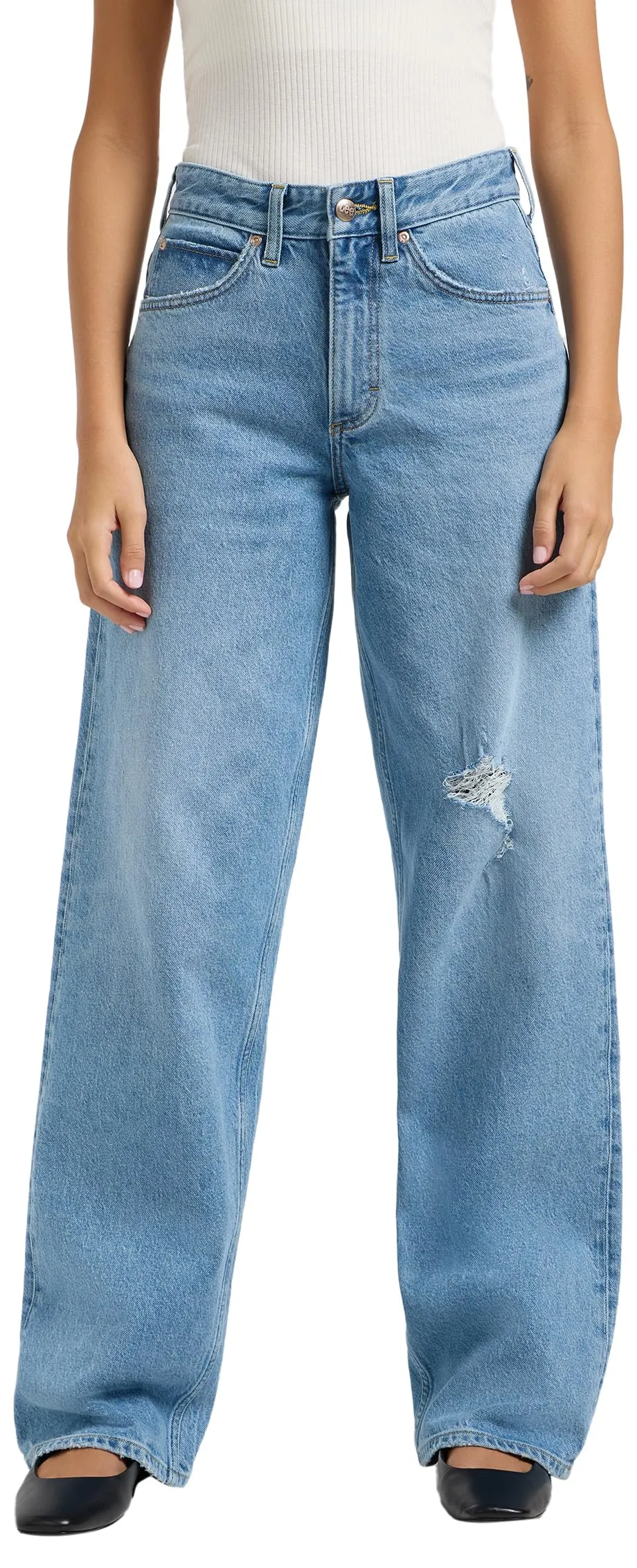 Lee Rider Loose jean femme Blue Koi 28W/31L ample