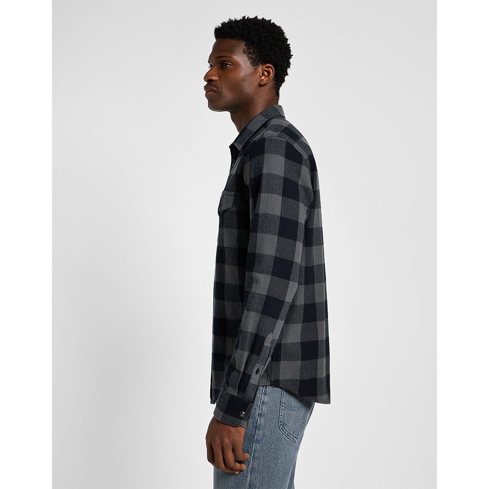 Lee Clean Western Shirt chemise homme gris coupe regular