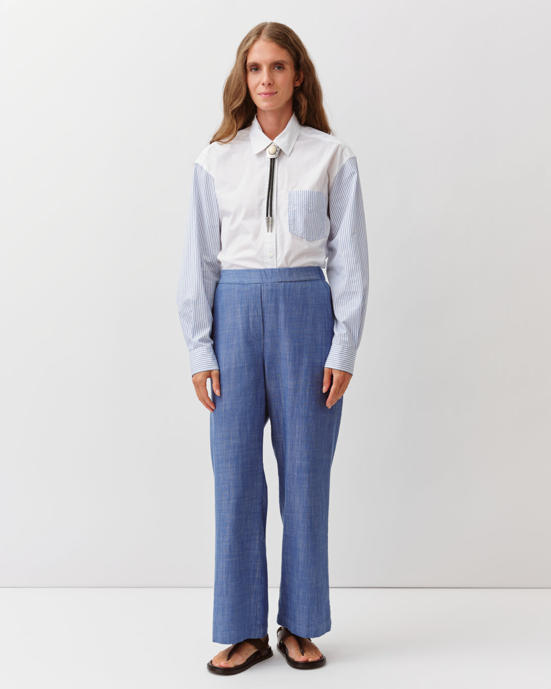 DIEGA Pantero pantalon bleu coupe droite
