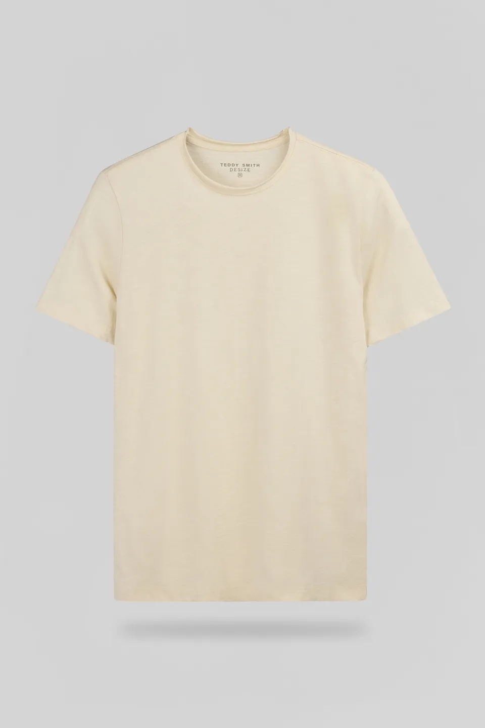 Teddy Smith T-Perry MC Cream t-shirt homme crème slub