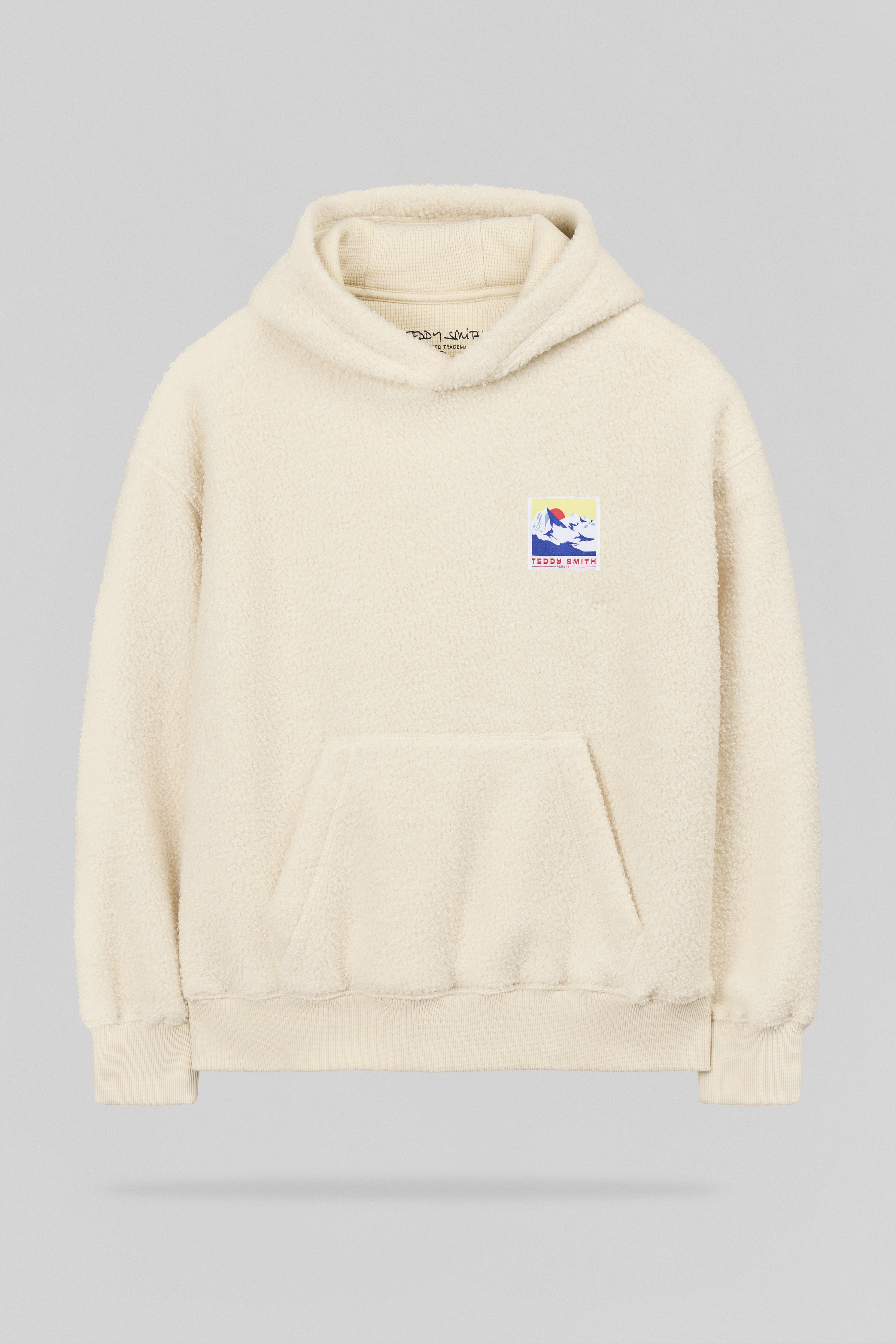 Teddy Smith S-Oft Hoody JR sweat sherpa garçon cream