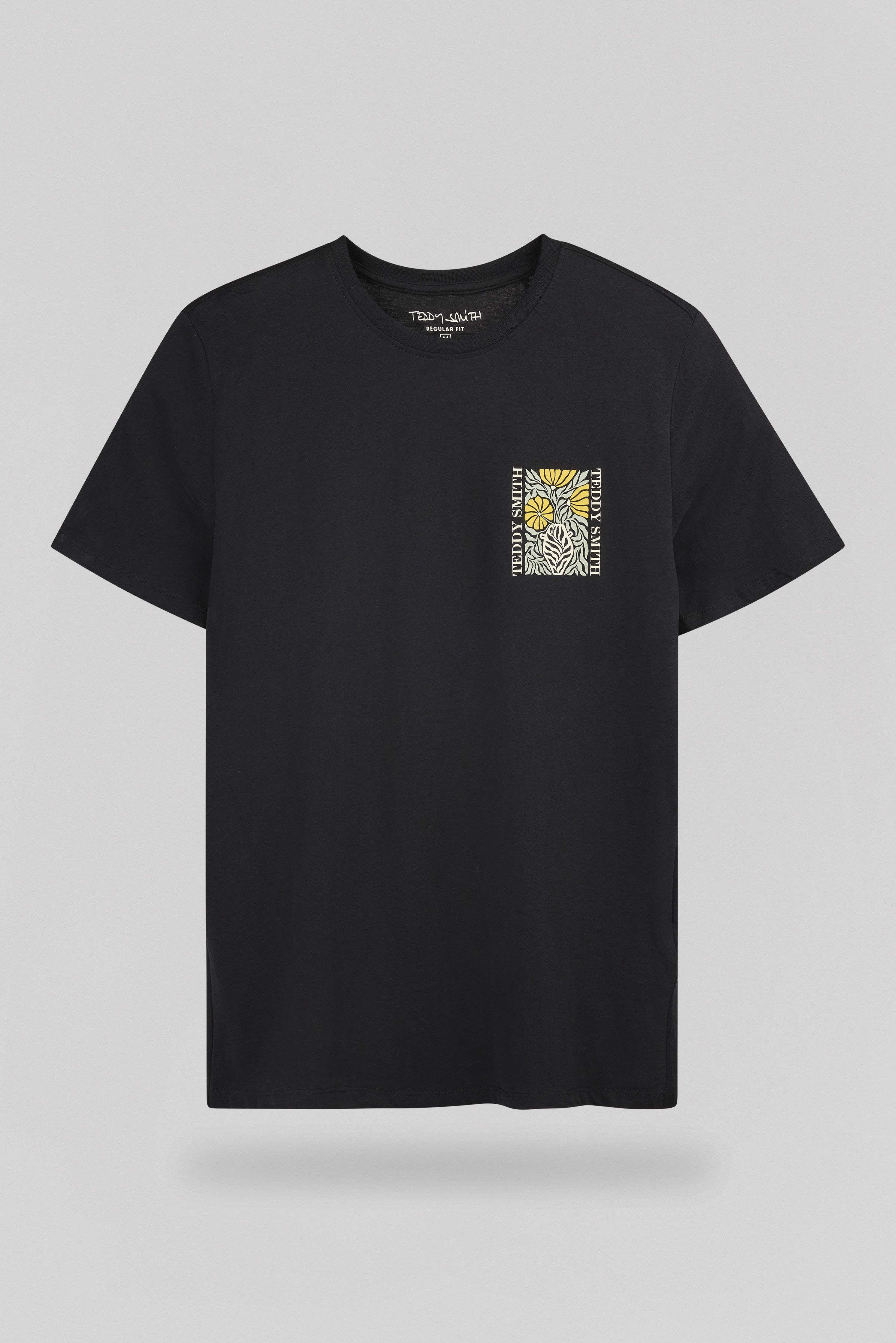 Teddy Smith T-Panorama MC t-shirt charbon homme