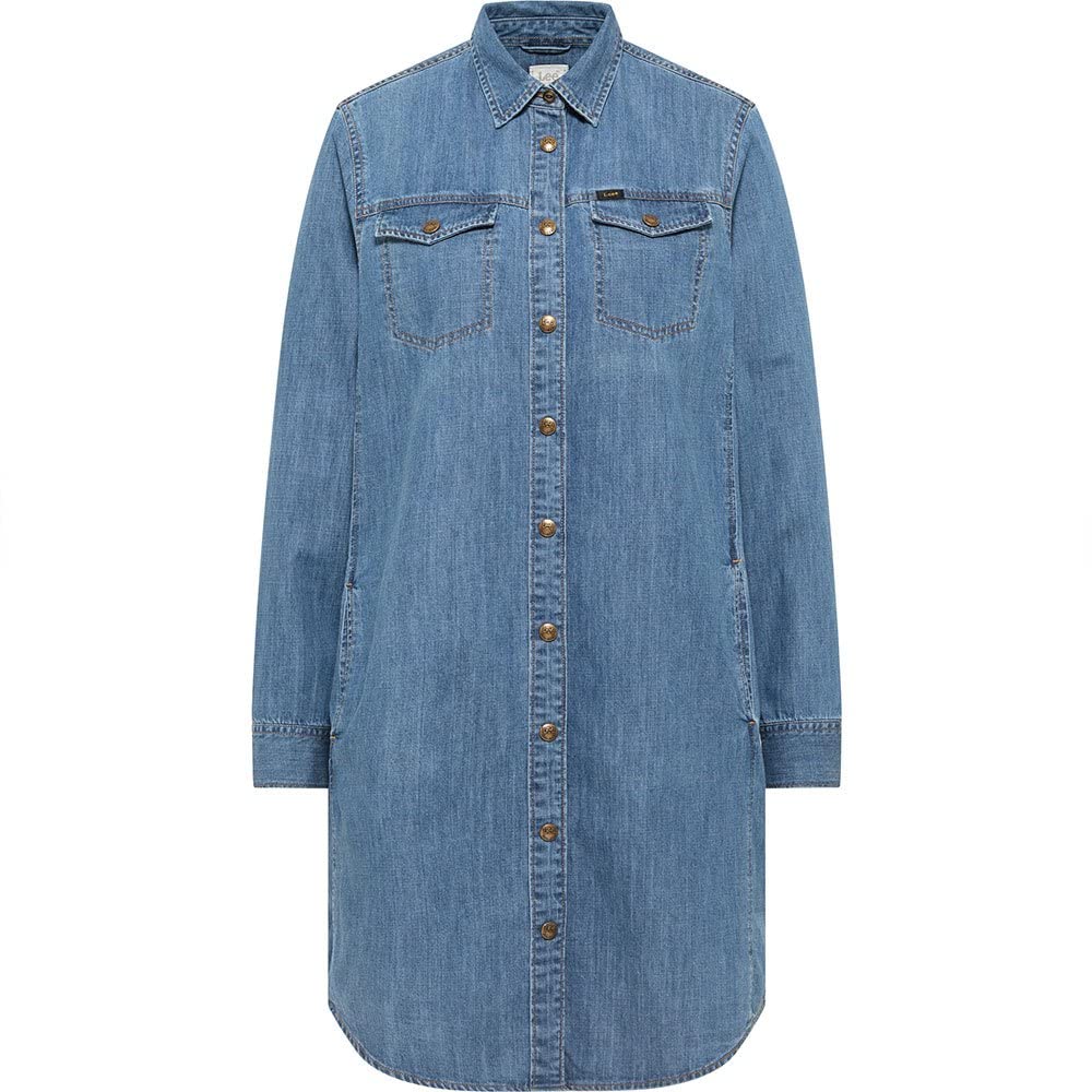 Lee Robe Chemise robe femme XL denim extensible délavé