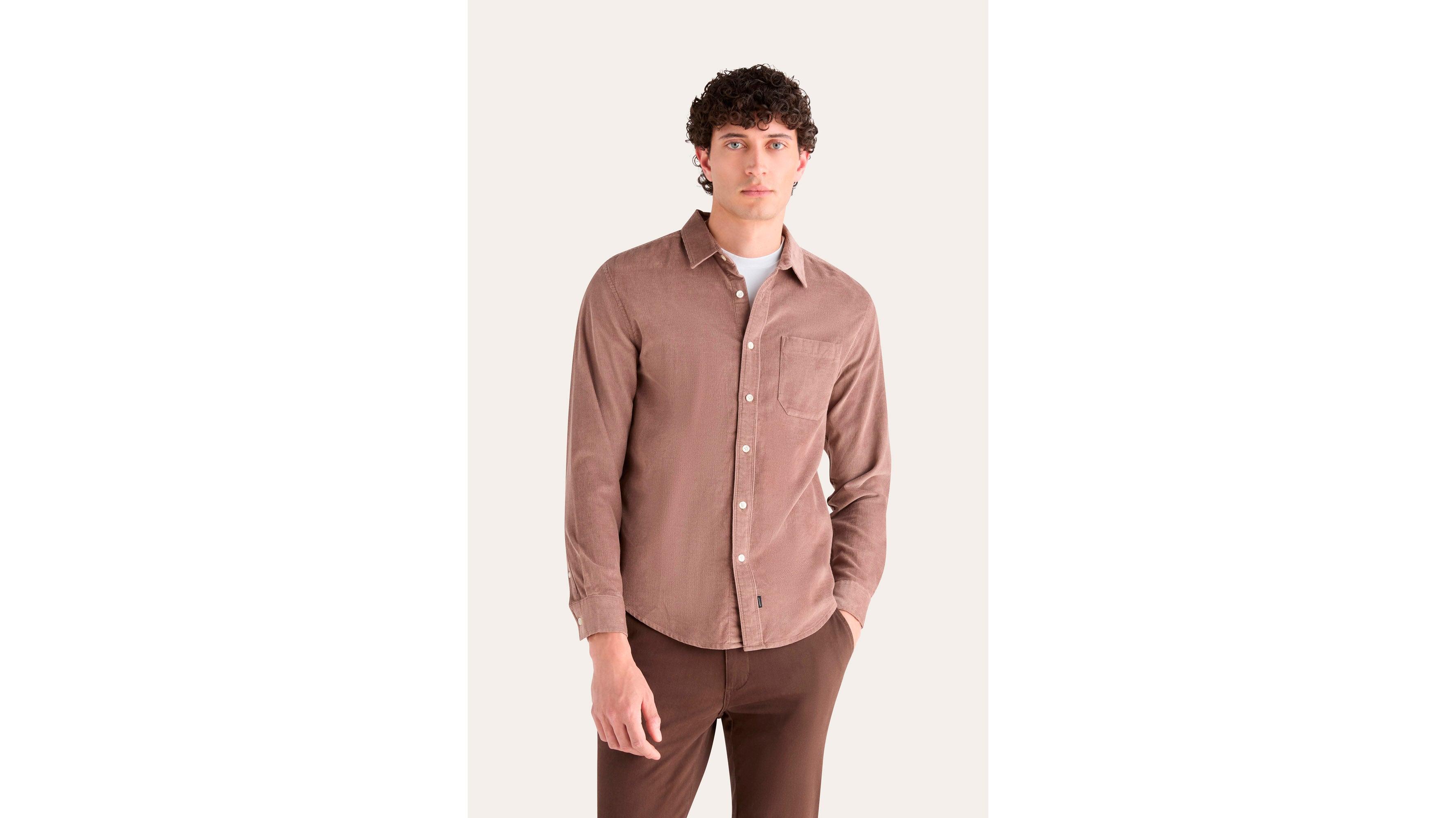 Dockers Ultimate chemise regular marron courte