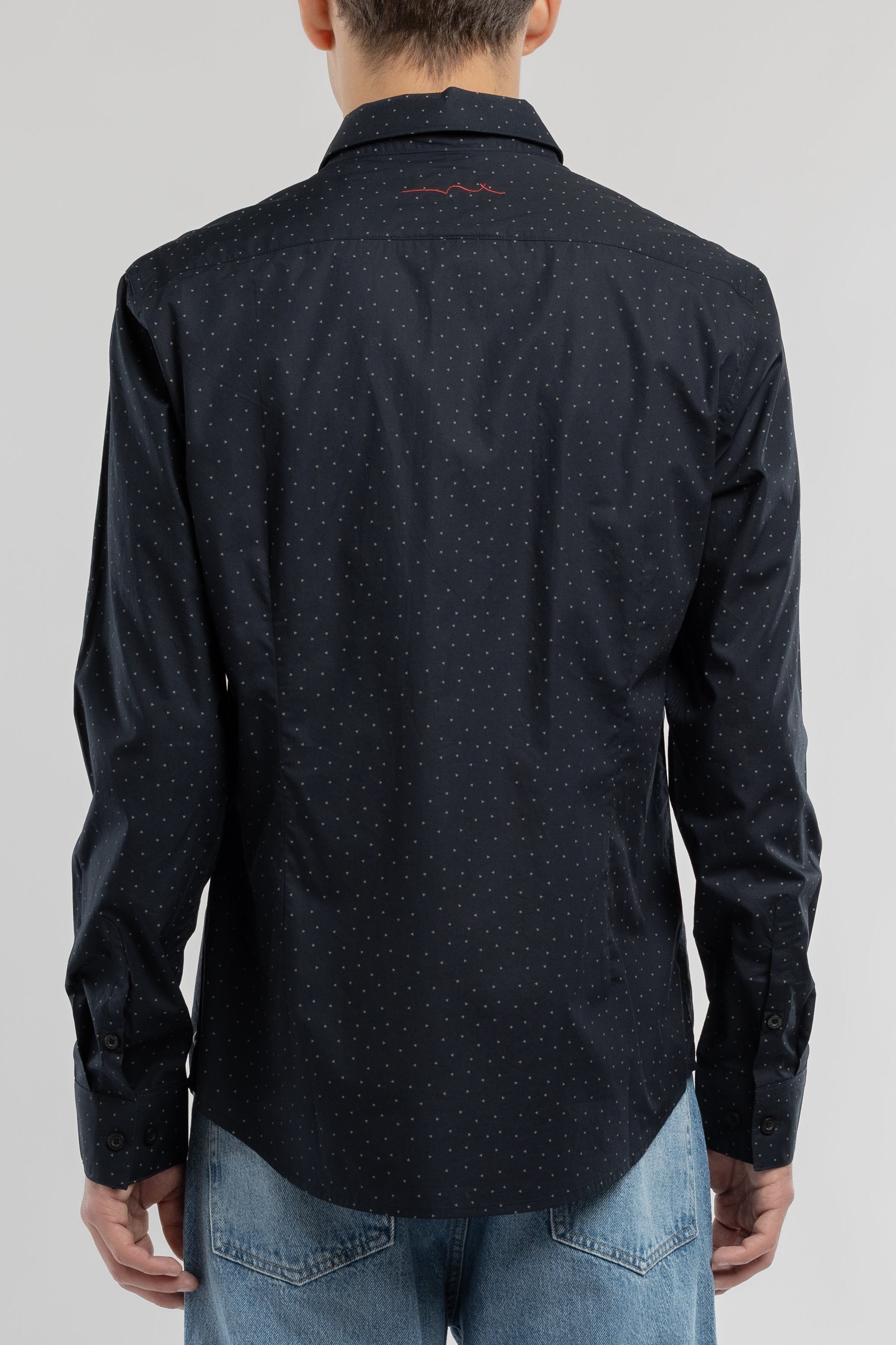 Teddy Smith Carton ML chemise bleu marine pur coton