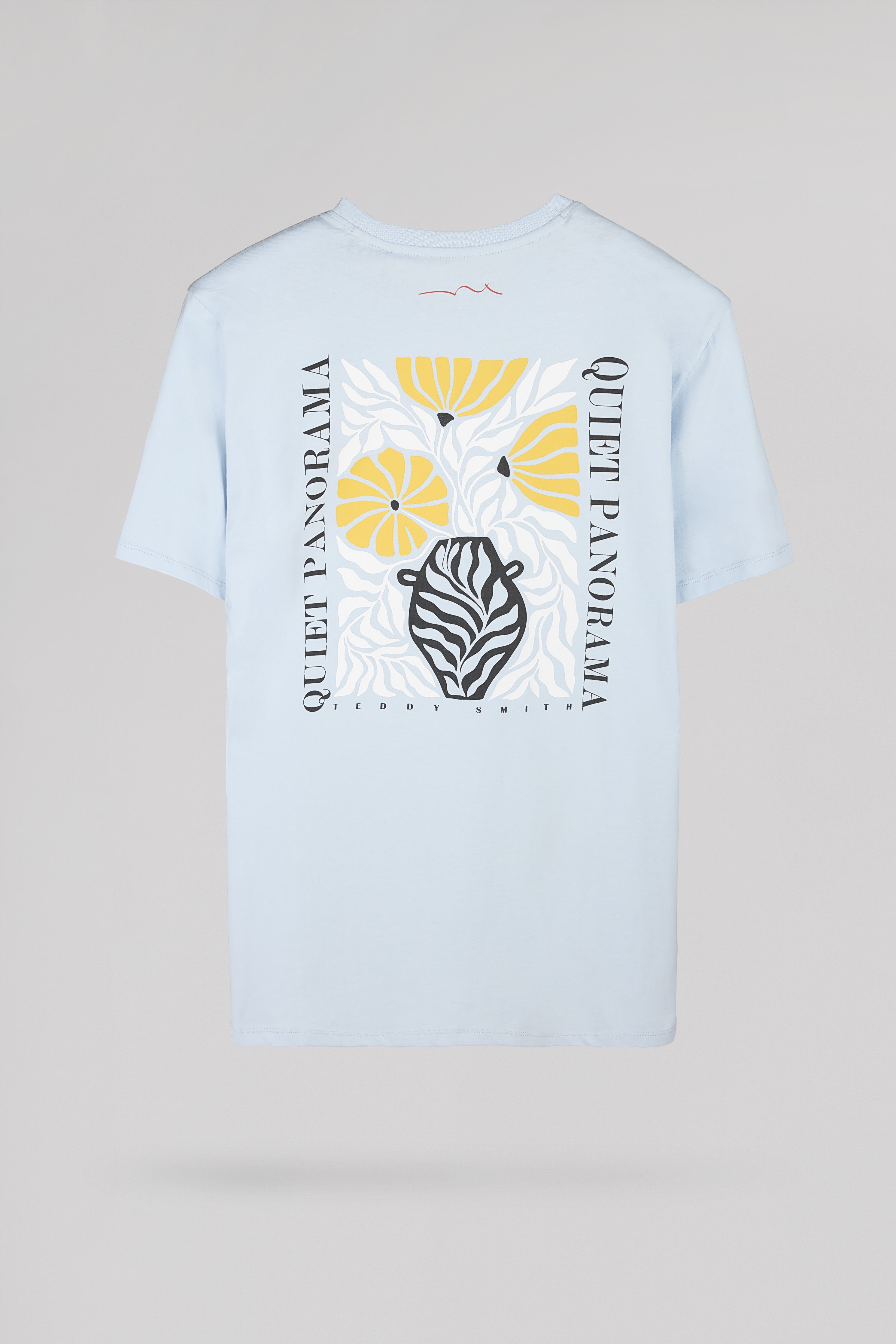 Teddy Smith T-Panorama MC t-shirt pastel blue ample