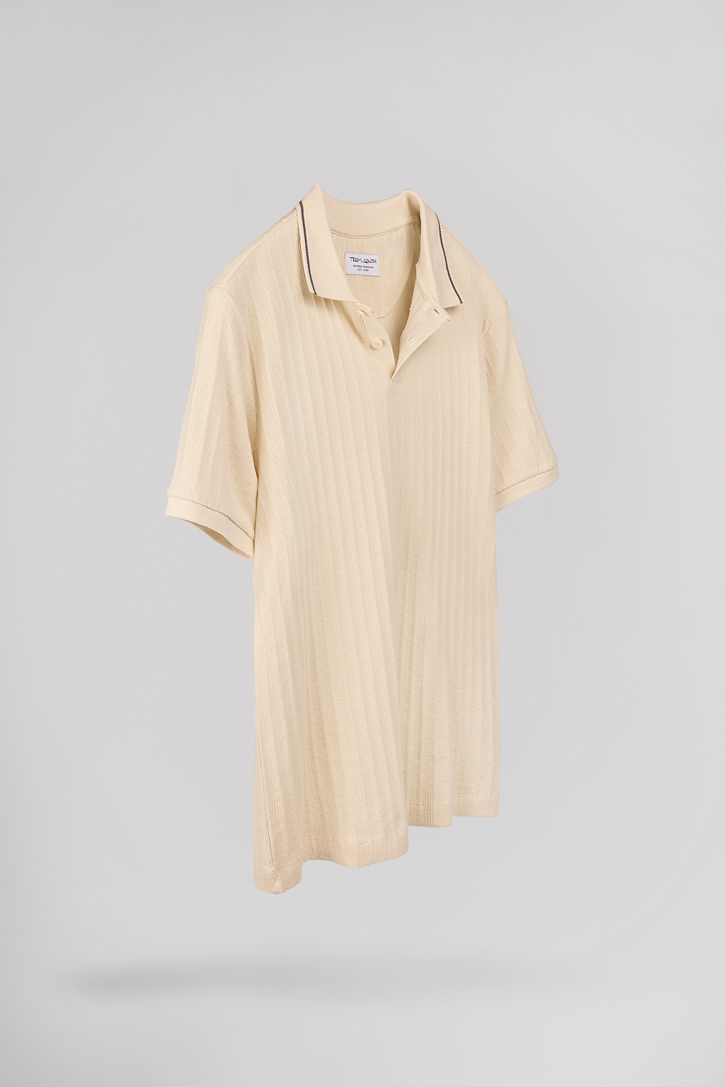 Teddy Smith P-Drice MC polo cream jacquard coton