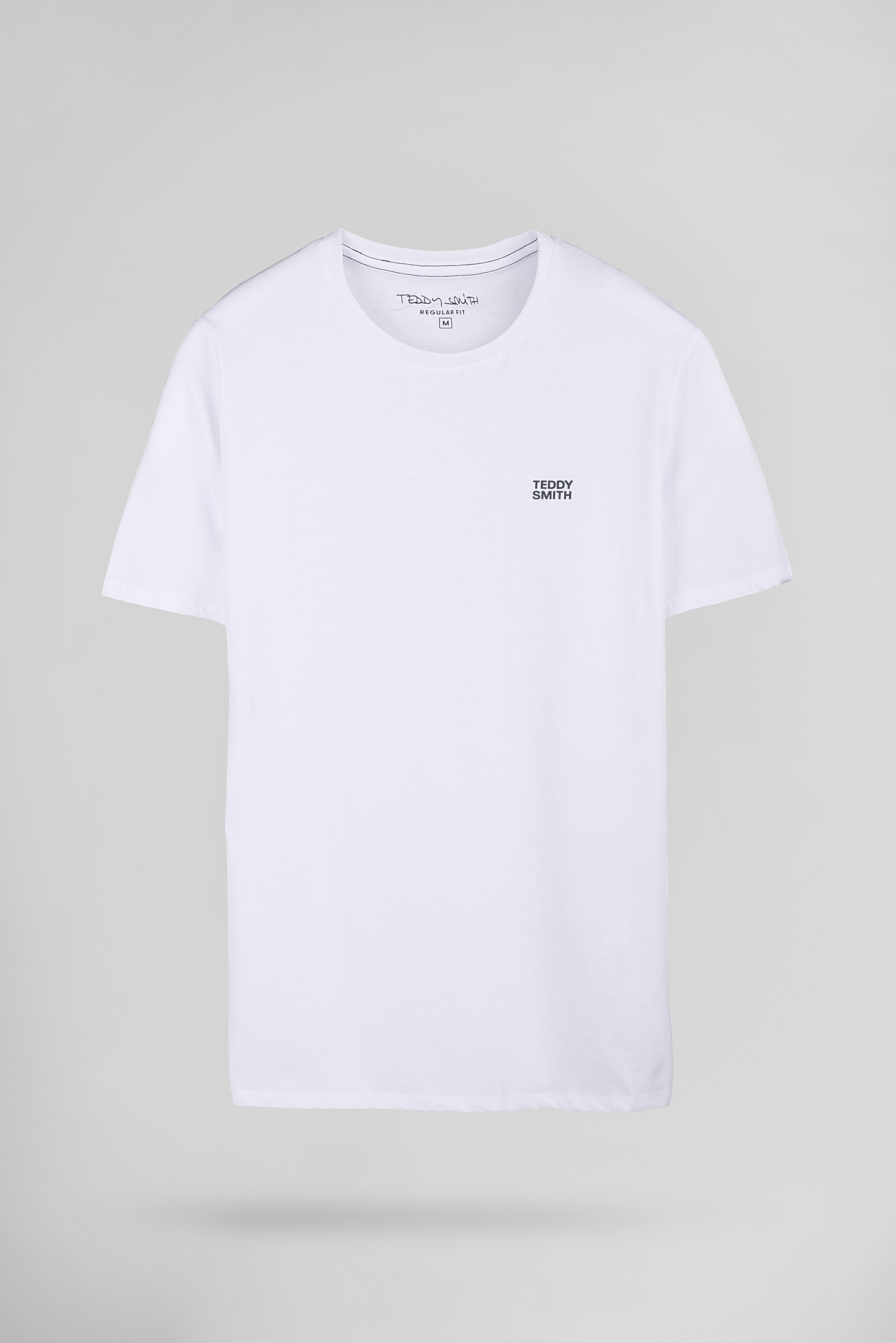 Teddy Smith The Tee 1 MC T-shirt Blanc Col Rond