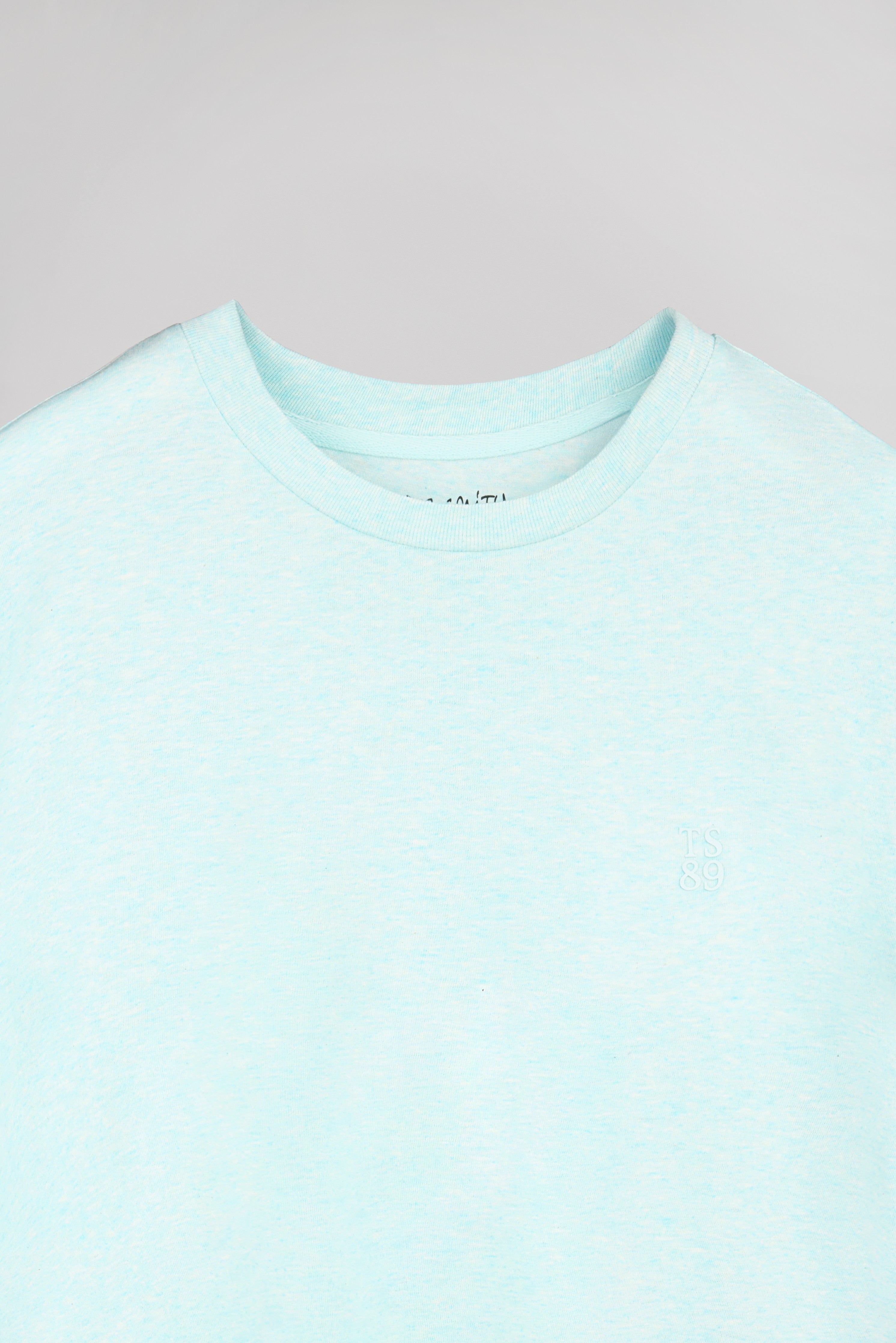 Teddy Smith T-Narvik MC t-shirt chiné bleach menthol