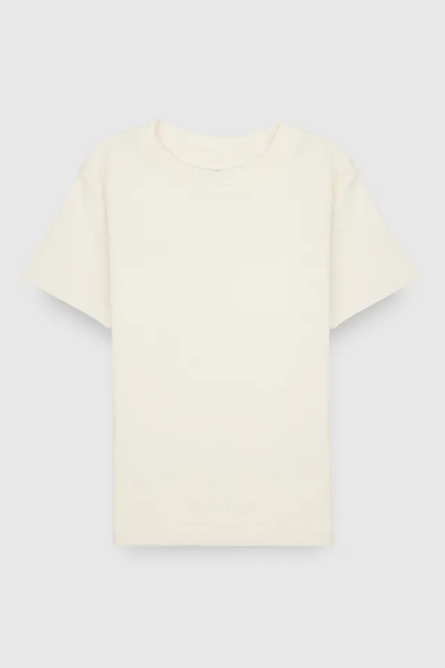 Teddy Smith T-Ribou MC JR t-shirt fille middle white ajusté