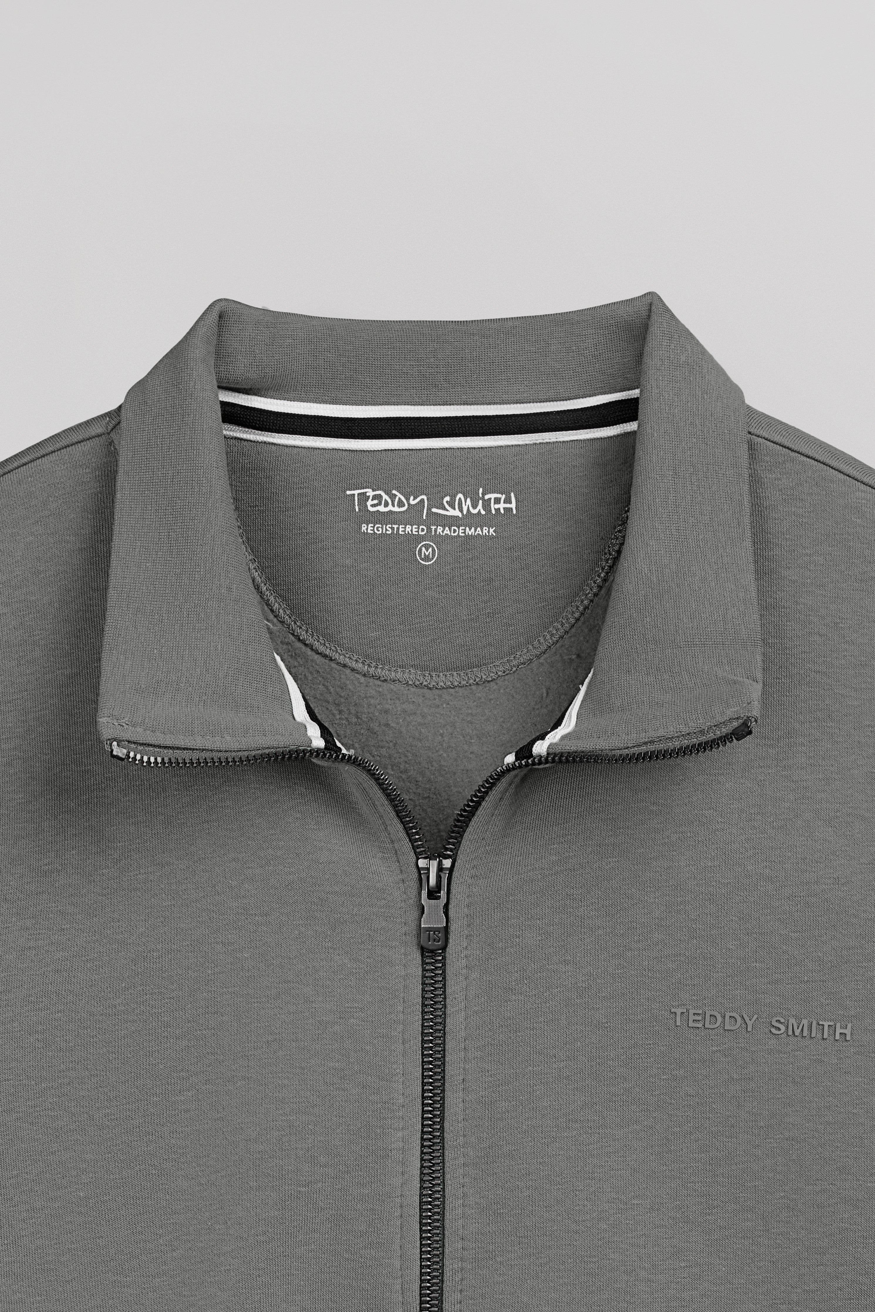 Teddy Smith G-Narkus Zip gilet zippé gris molleton