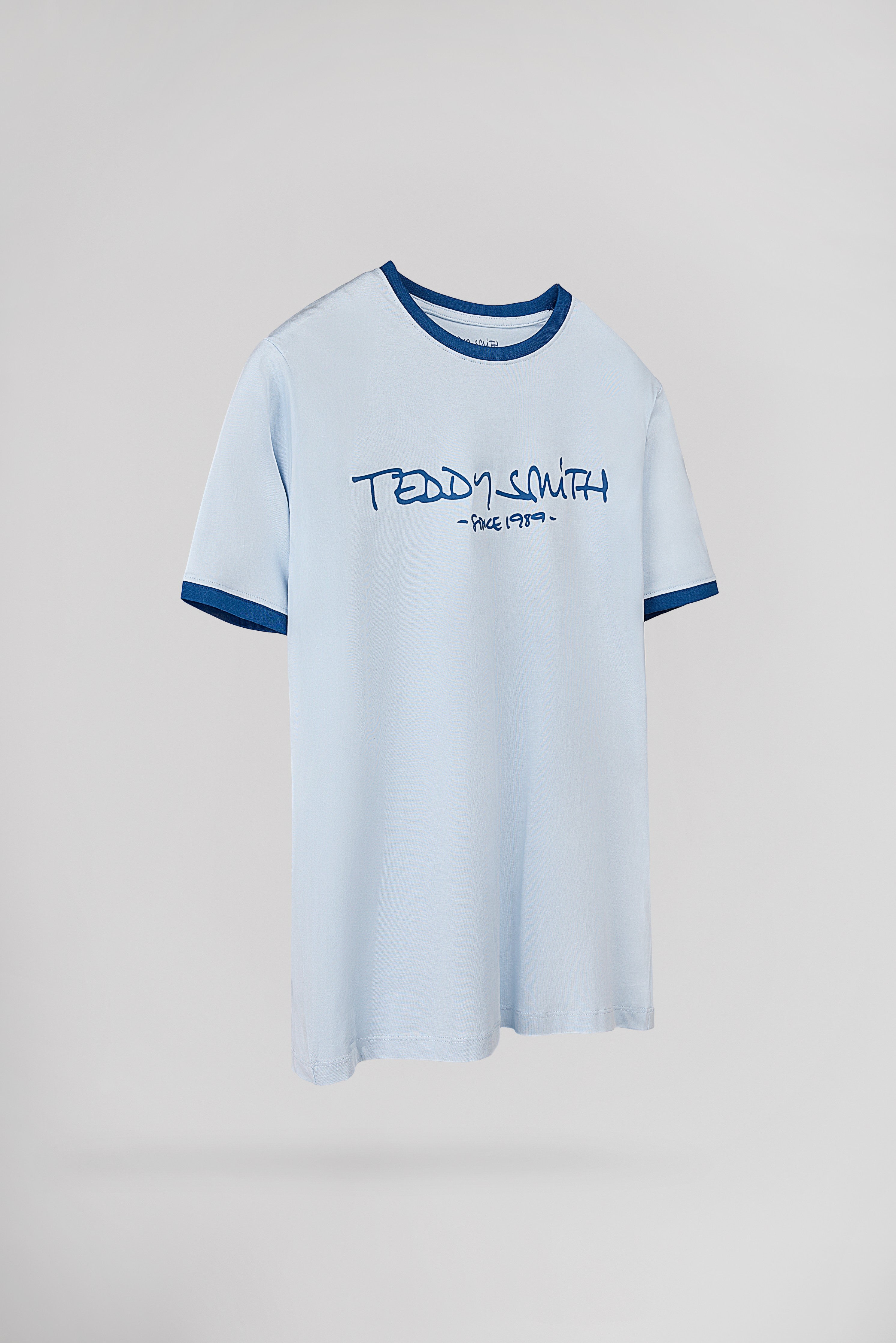 Teddy Smith Ticlass MC t-shirt pastel blue homme col rond