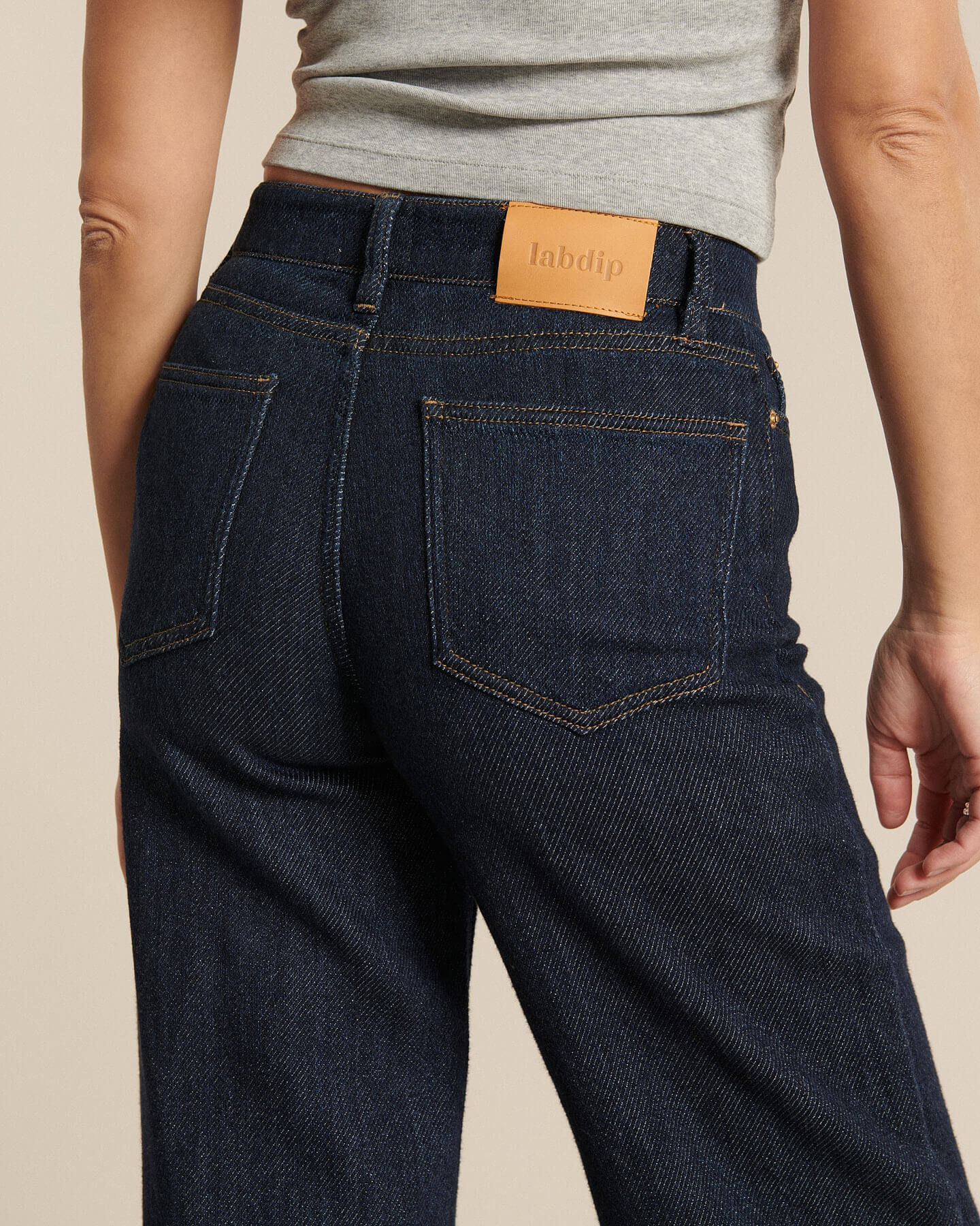 Labdip Suffren Denim 3D jean droit large bleu brut