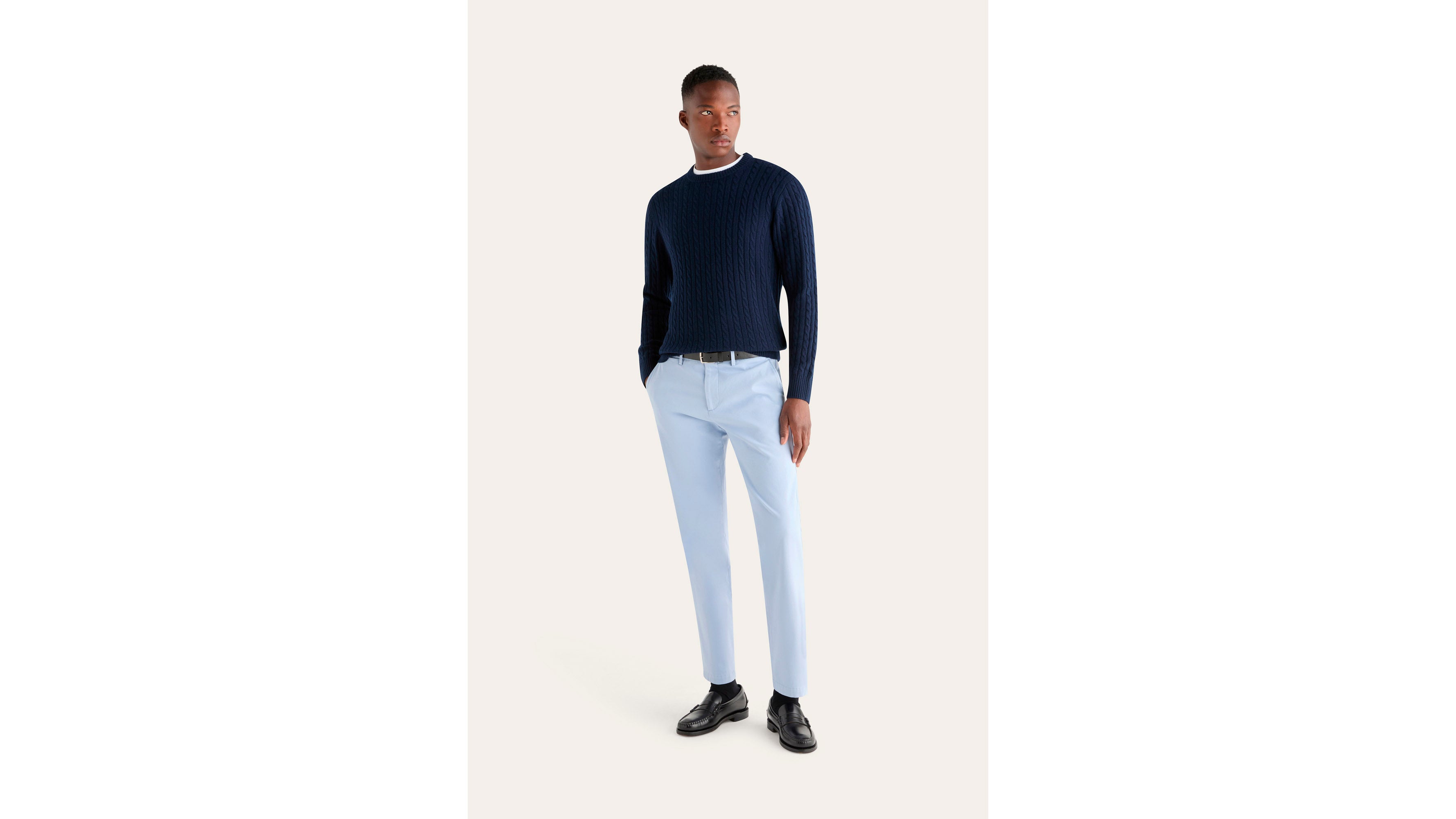 Dockers Crafted Khaki pantalon homme bleu slim