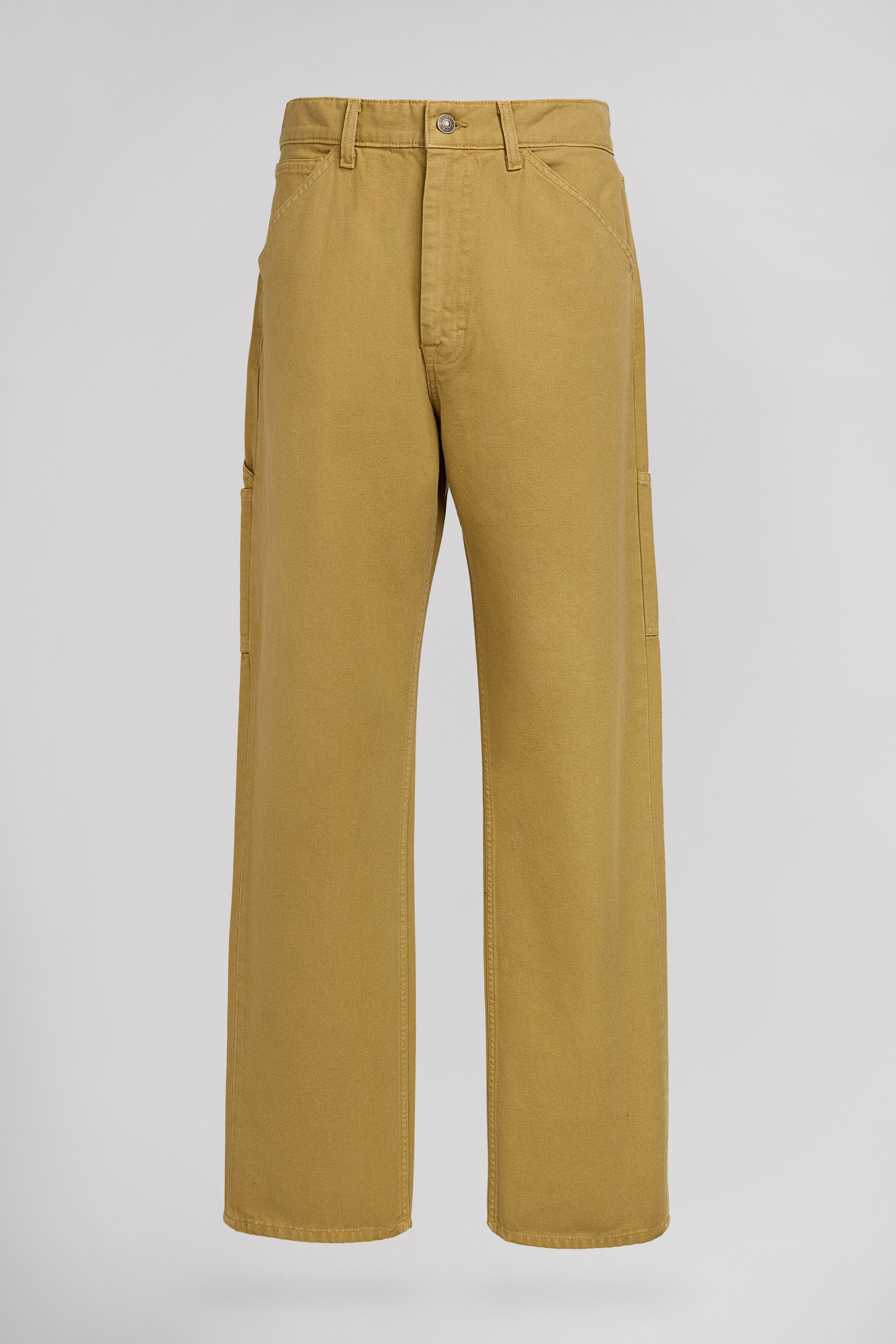 Teddy Smith Carpenter Canva pantalon droit beige coton