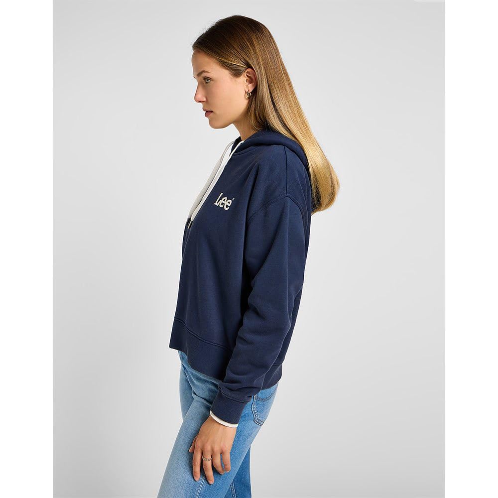 Lee Essential Hoodie sweat femme Mood Indigo à capuche