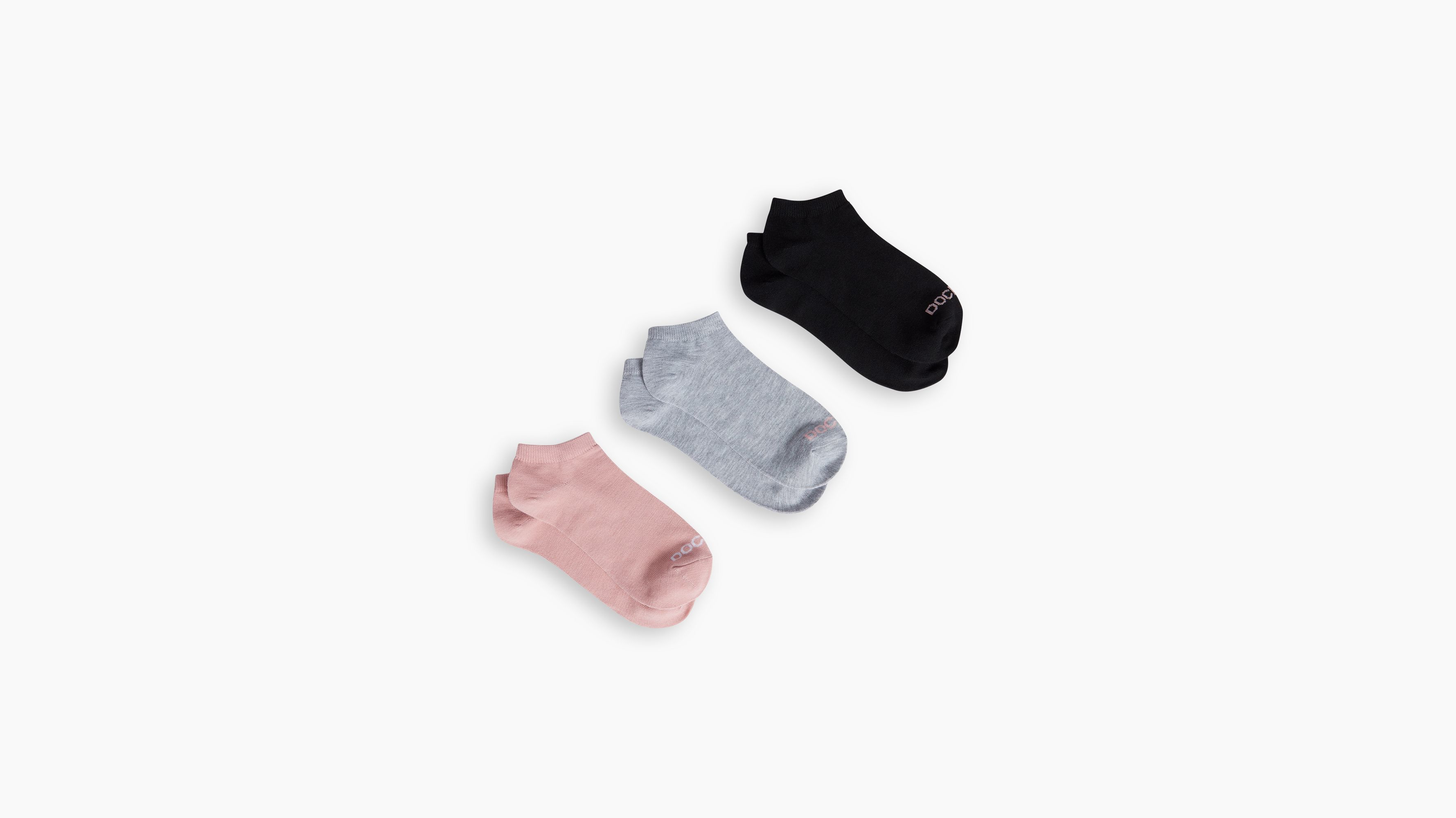 Dockers Low Cut chaussettes basses noires x3 coton