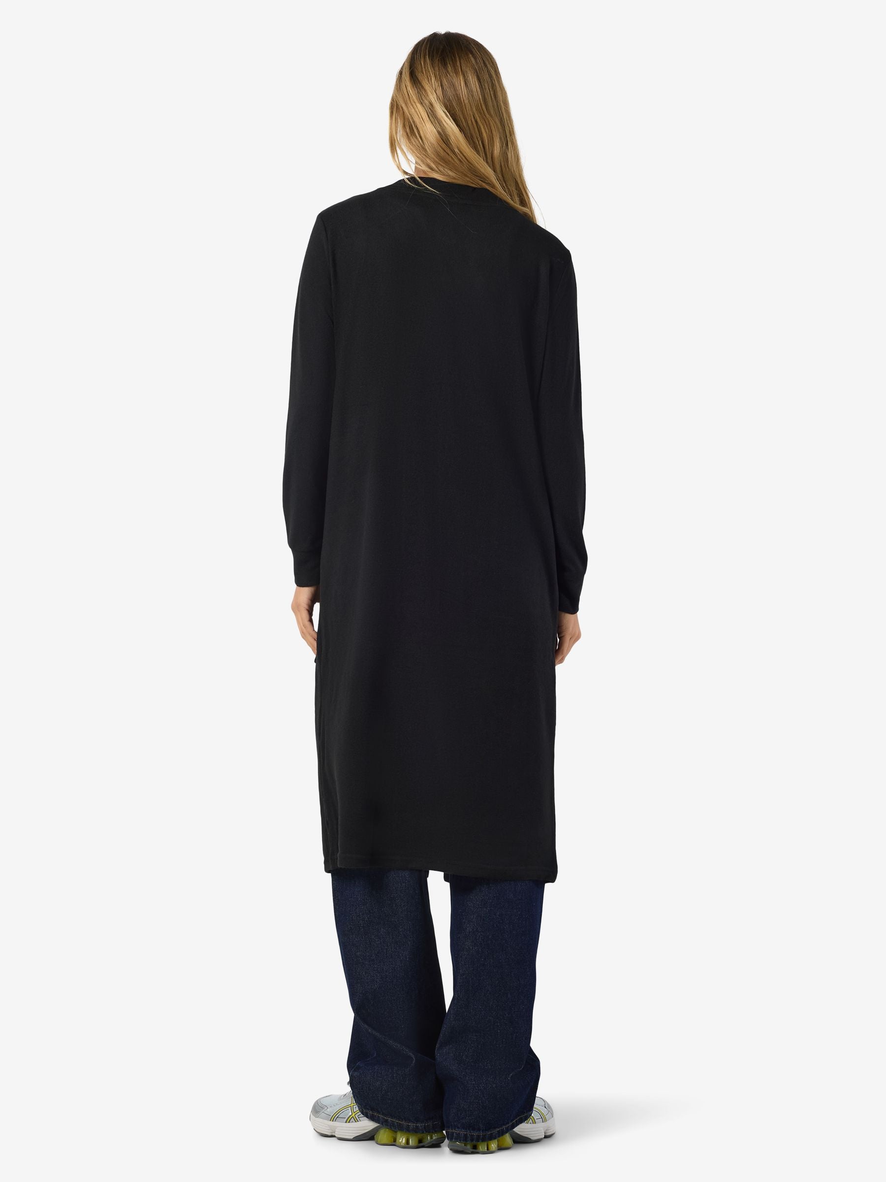 Noisy May gilet long ouvert manches longues poches