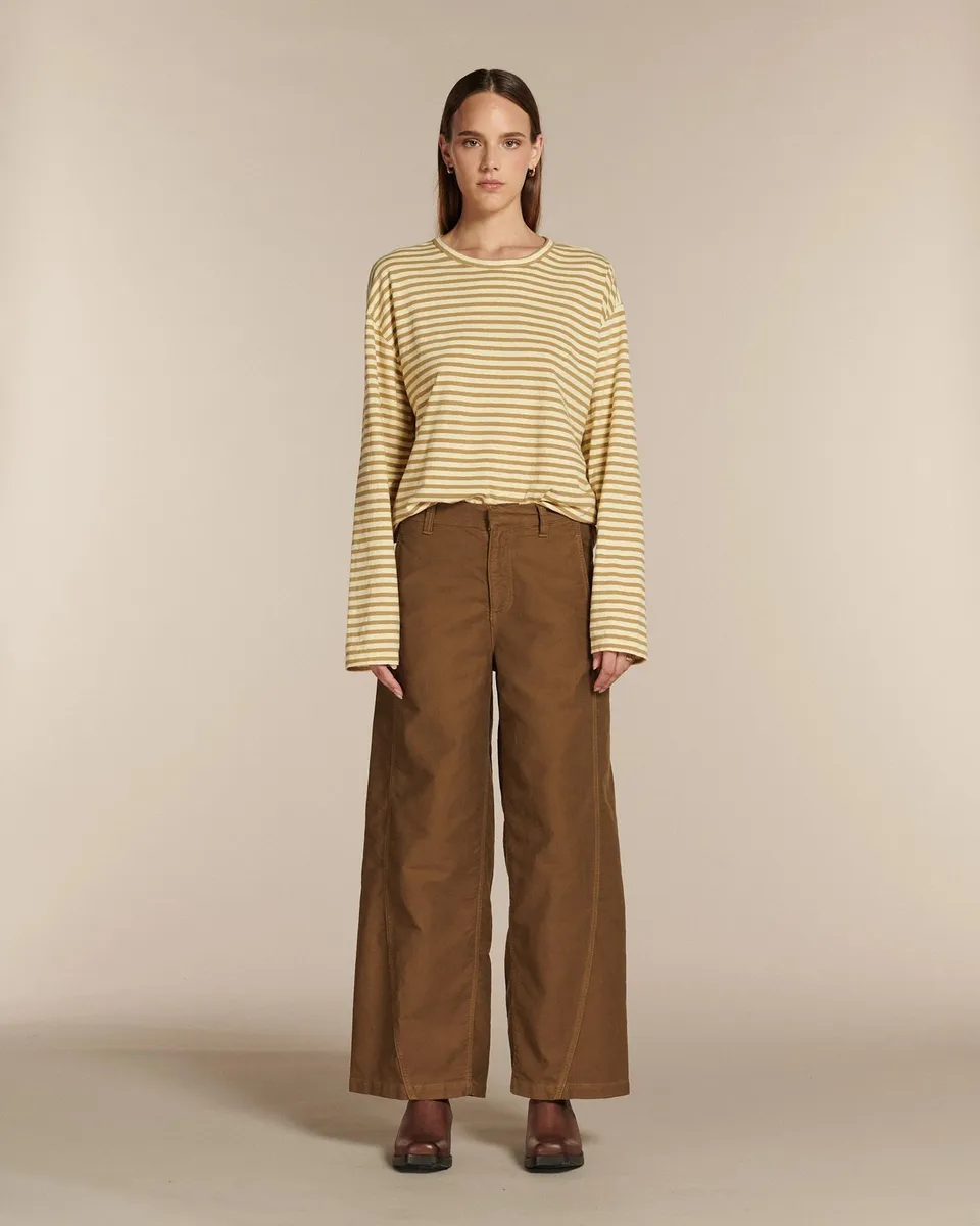 Labdip Orson pantalon barrel écorce satin coton